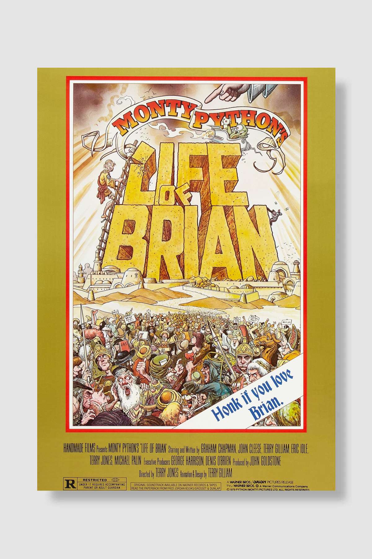 Brian'ın Hayatı - Life of Brian Film Poster Çerçevesiz Yüksek Kalite Film Afiş Duvar Poster - En İyi Fiyatlarla