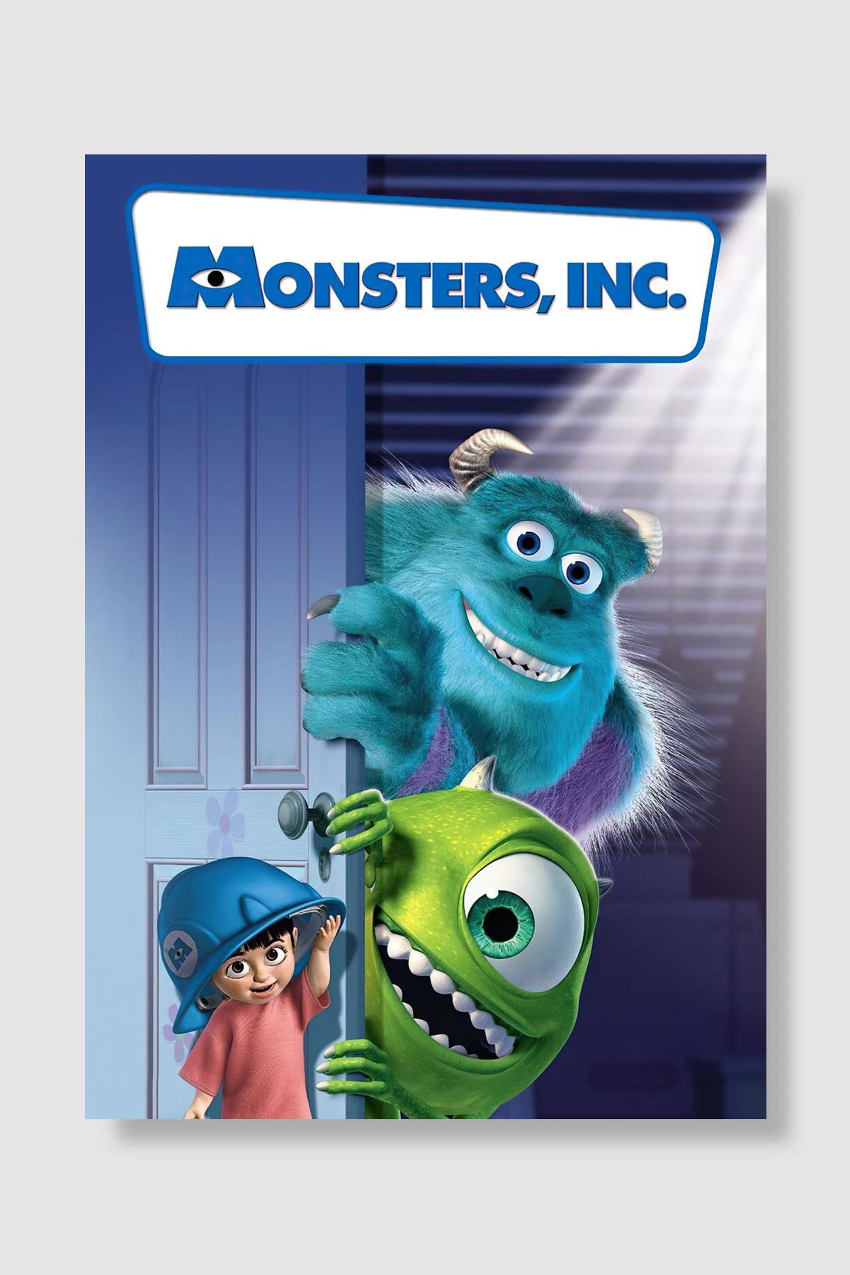 Sevimli Canavarlar - Monsters, Inc. Film Poster Çerçevesiz Yüksek Kalite Film Afiş Duvar Poster