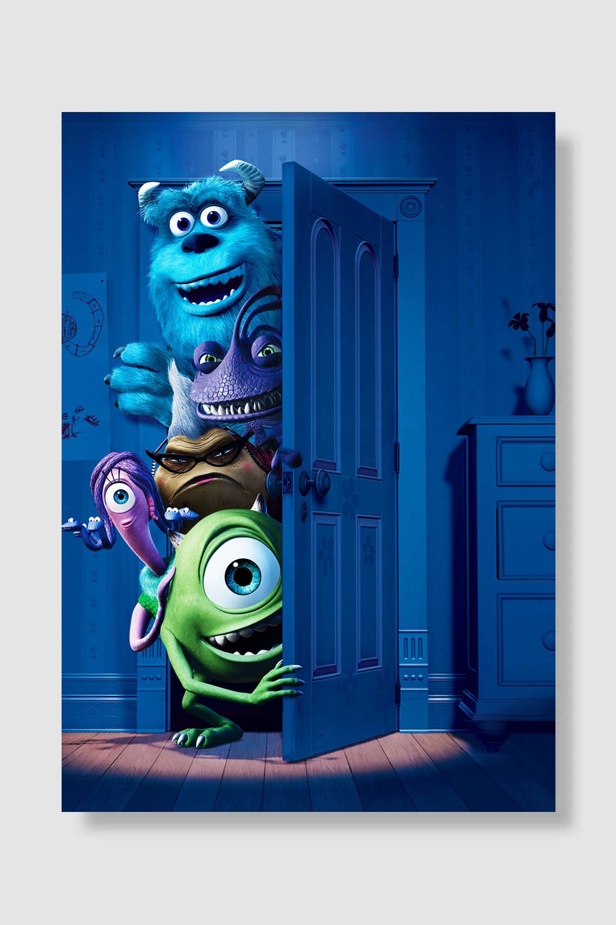 Sevimli Canavarlar - Monsters, Inc. Film Poster Çerçevesiz Yüksek Kalite Film Afiş Duvar Poster