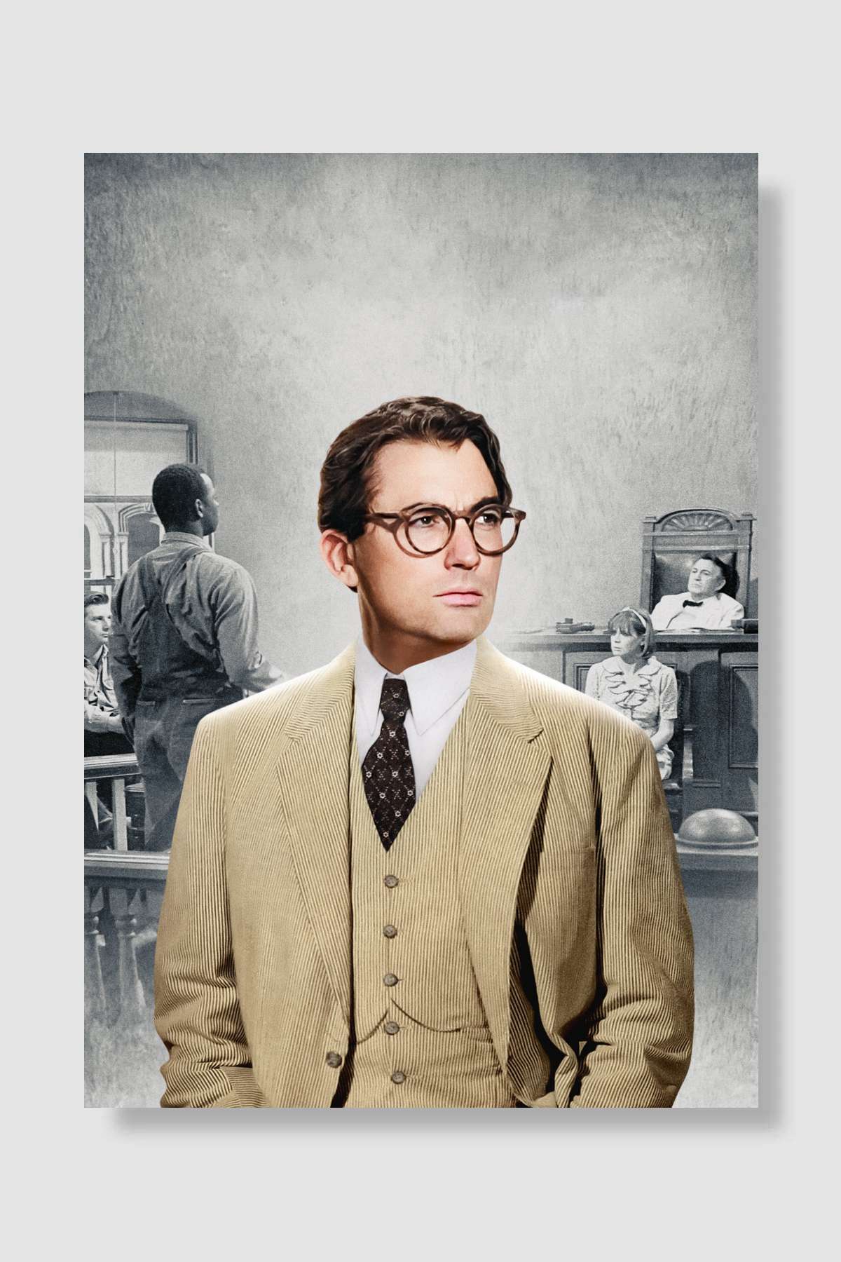 Bülbülü Öldürmek - To Kill a Mockingbird Film Poster Çerçevesiz Yüksek Kalite Film Afiş Duvar Poster