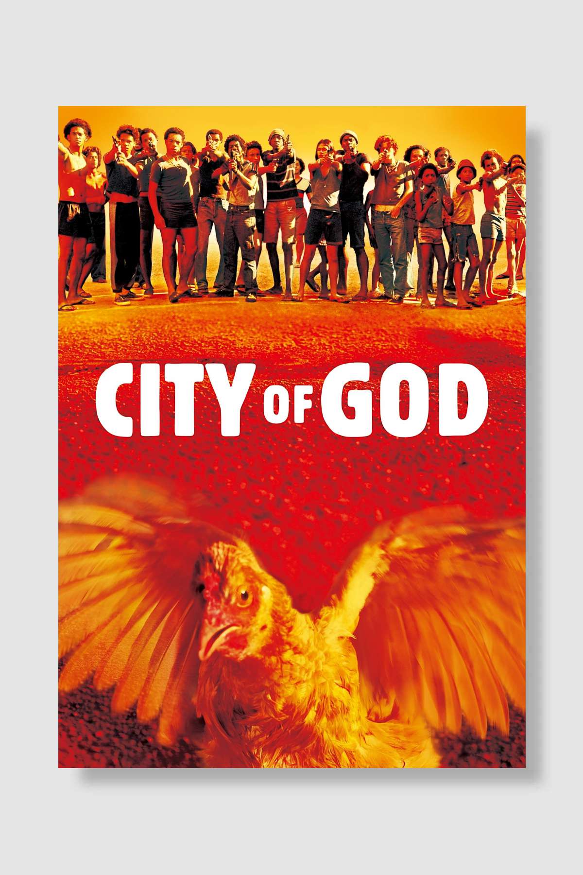 Tanrı Kent - Cidade de Deus Film Poster Çerçevesiz Yüksek Kalite Film Afiş Duvar Poster