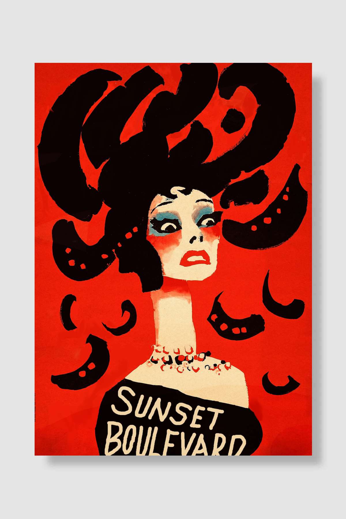 Sunset Bulvarı - Sunset Boulevard Film Poster Çerçevesiz Yüksek Kalite Film Afiş Duvar Poster