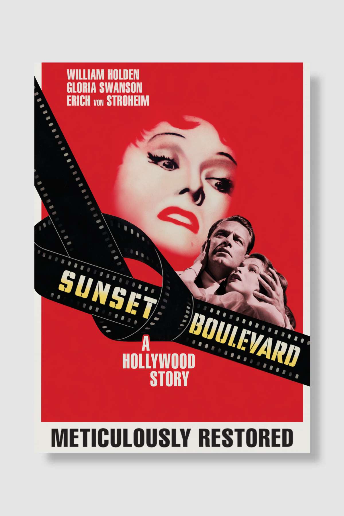 Sunset Bulvarı - Sunset Boulevard Film Poster Çerçevesiz Yüksek Kalite Film Afiş Duvar Poster