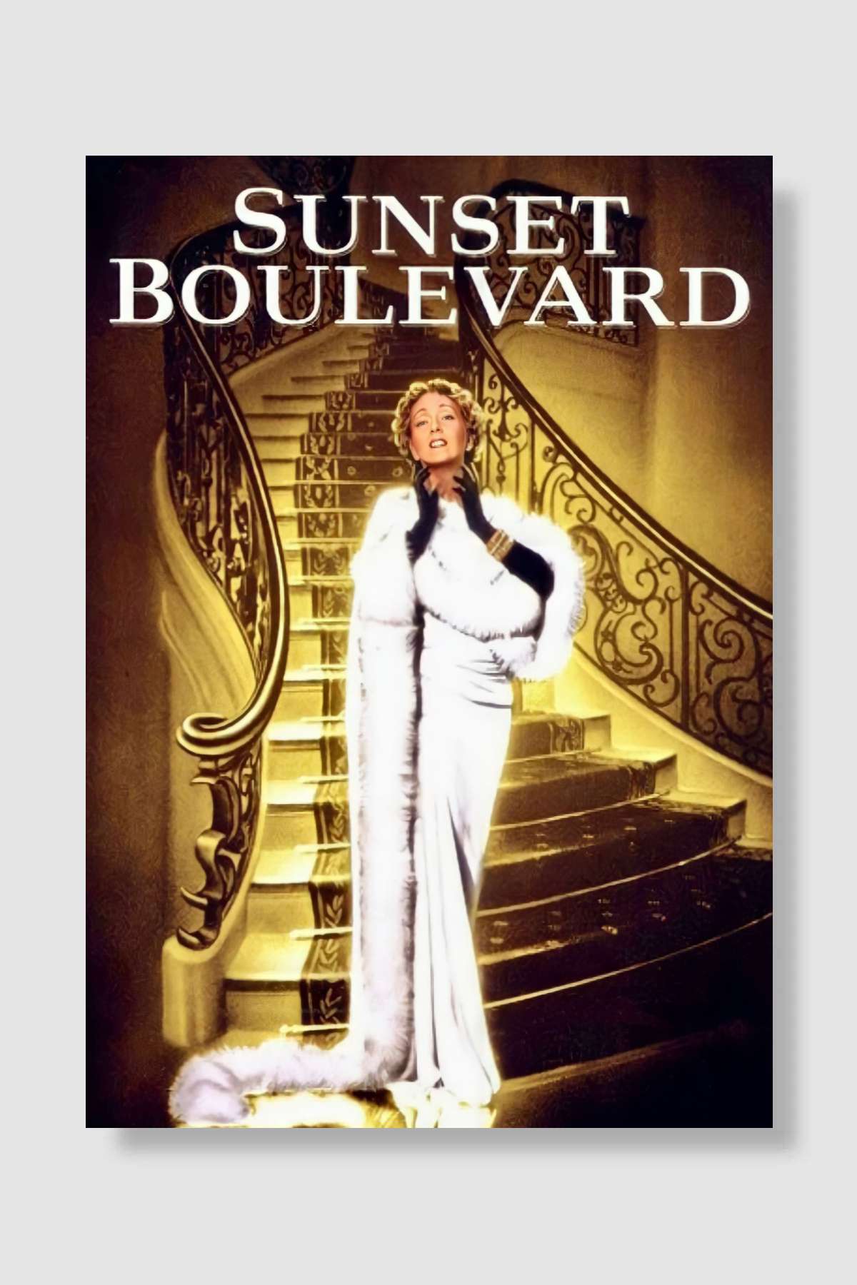 Sunset Bulvarı - Sunset Boulevard Film Poster Çerçevesiz Yüksek Kalite Film Afiş Duvar Poster