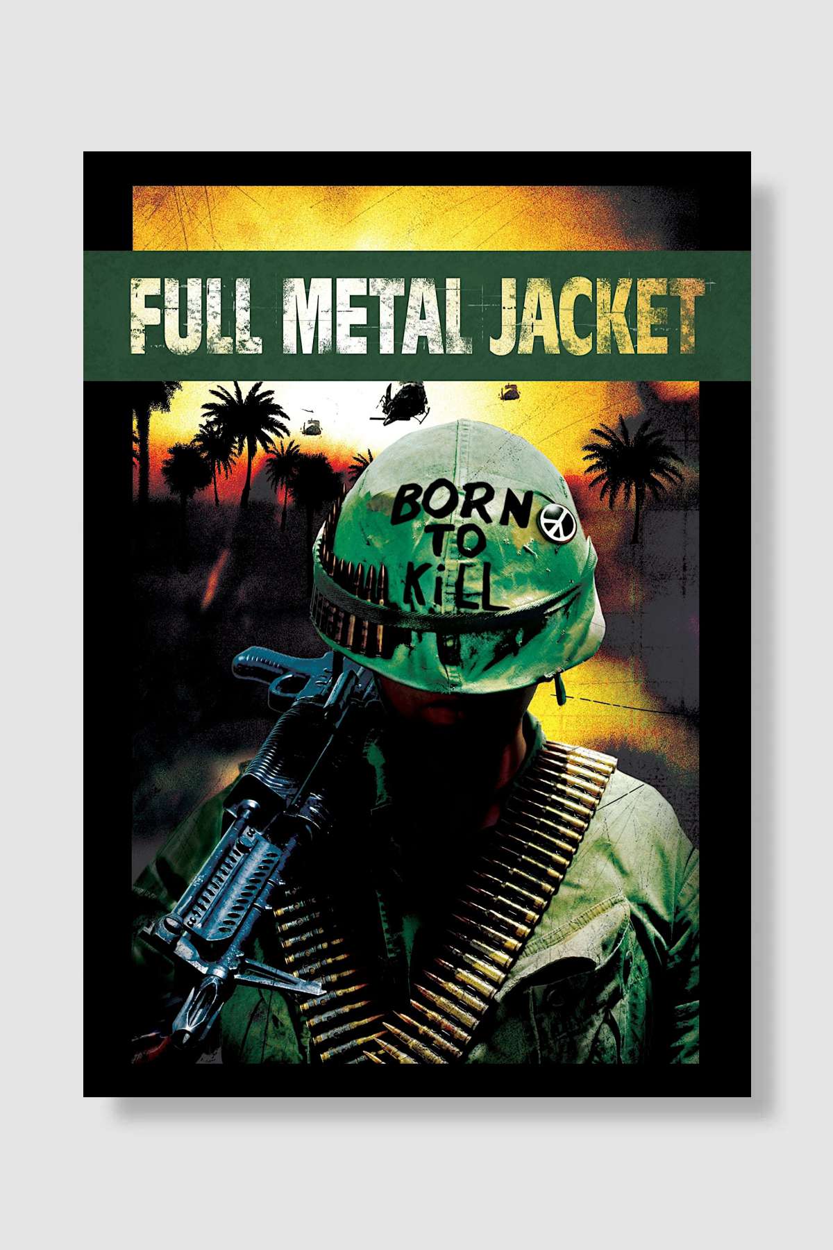 Full Metal Jacket Film Poster Çerçevesiz Yüksek Kalite Film Afiş Duvar Poster