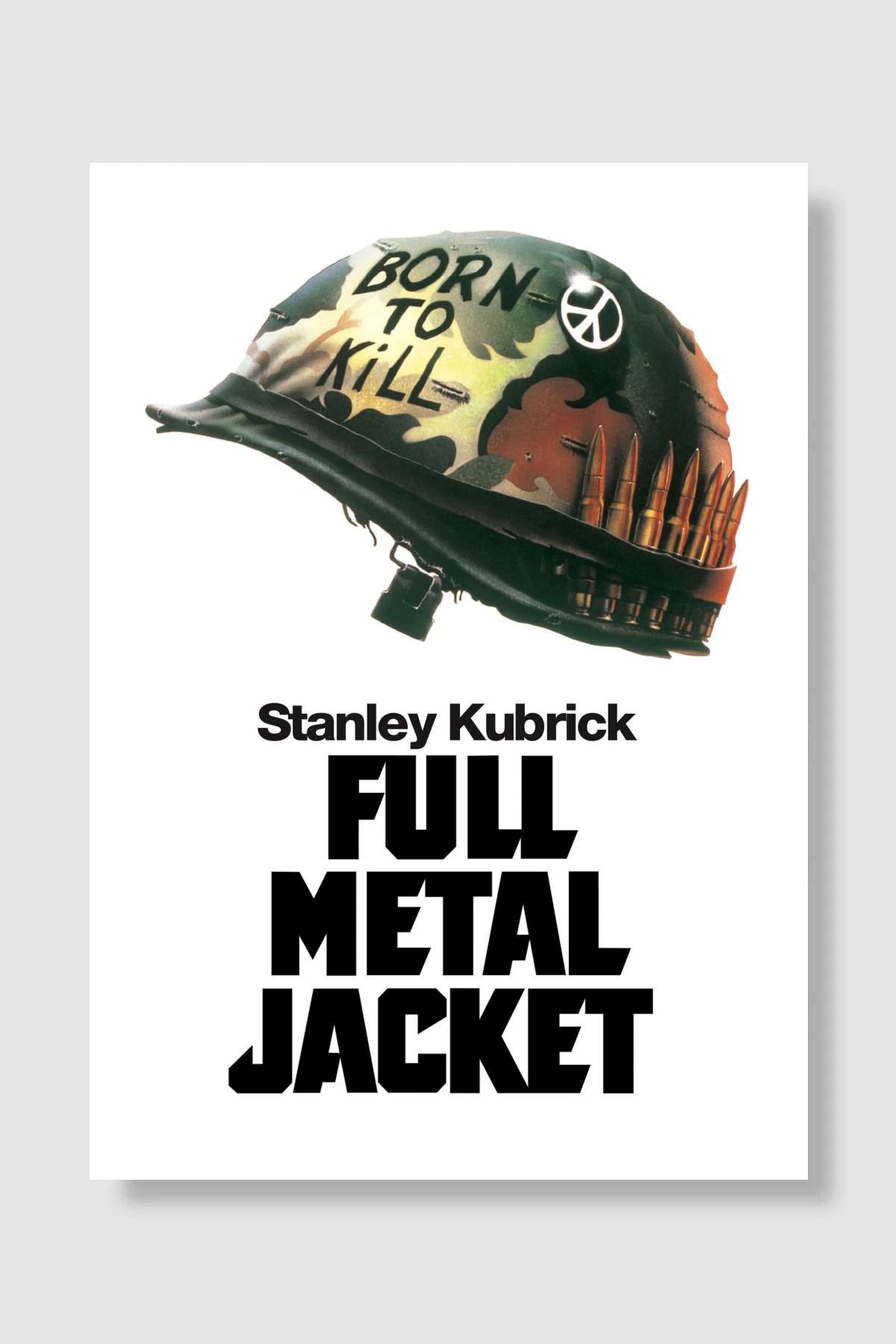 Full Metal Jacket Film Poster Çerçevesiz Yüksek Kalite Film Afiş Duvar Poster