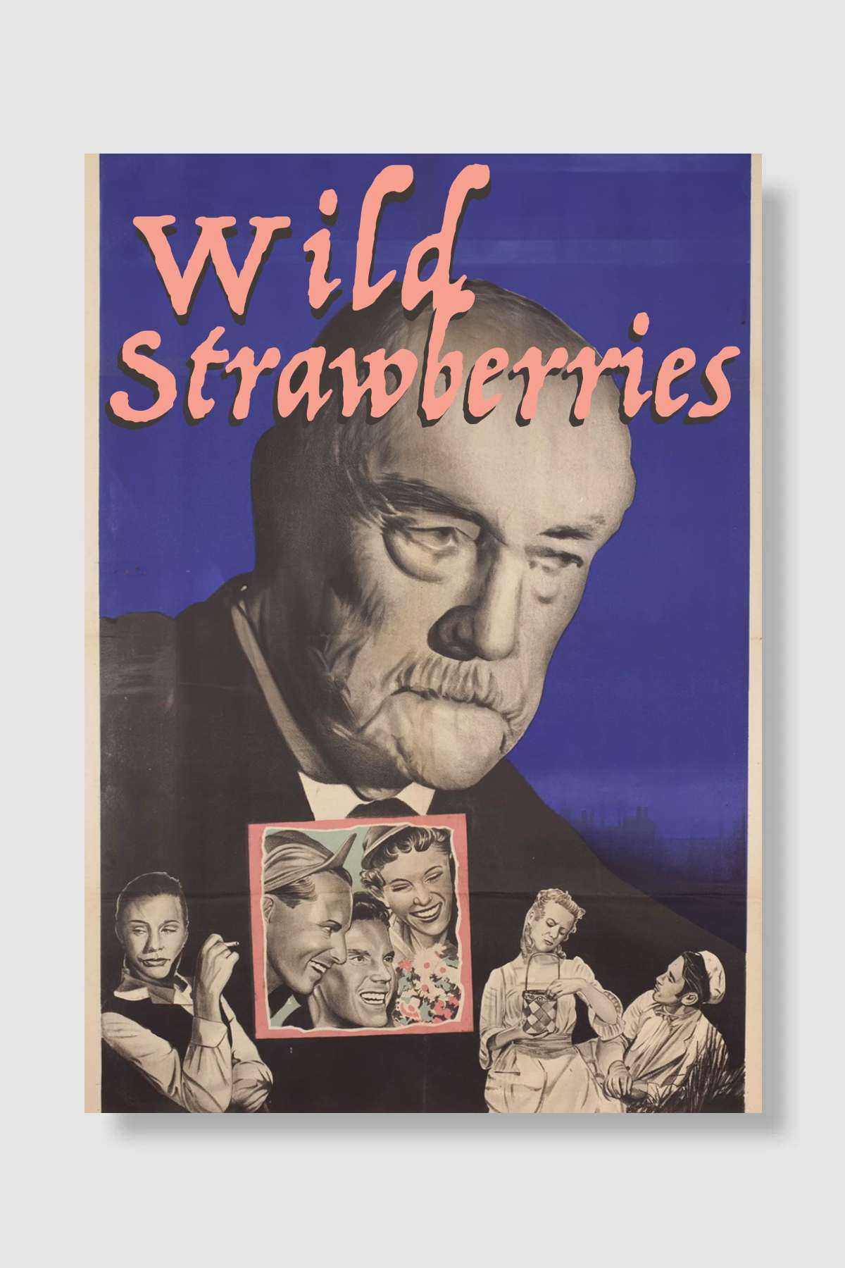 Yaban Çilekleri - Smultronstället Film Poster Çerçevesiz Yüksek Kalite Film Afiş Duvar Poster