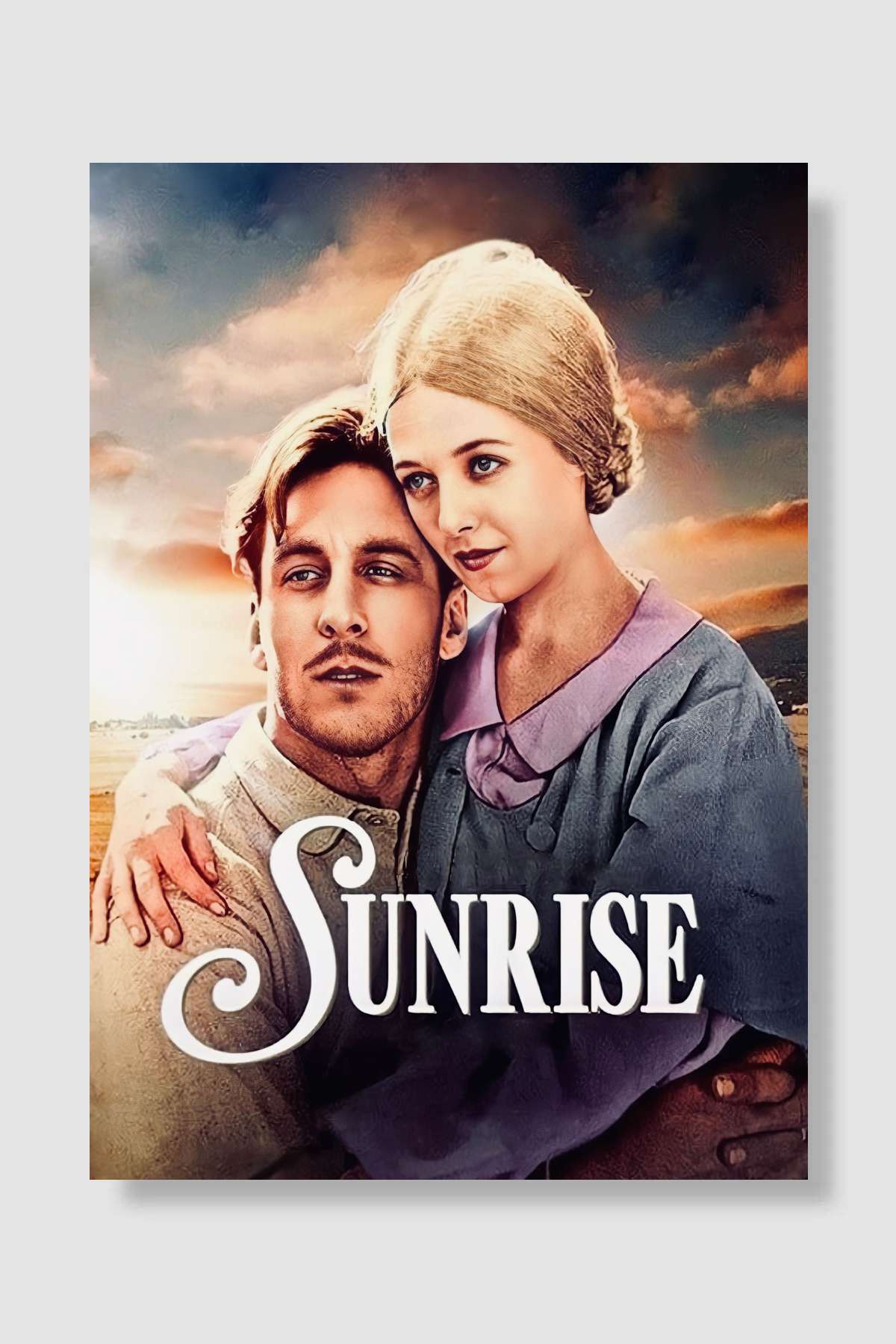 Şafak - Sunrise: A Song of Two Humans Film Poster Çerçevesiz Yüksek Kalite Film Afiş Duvar Poster