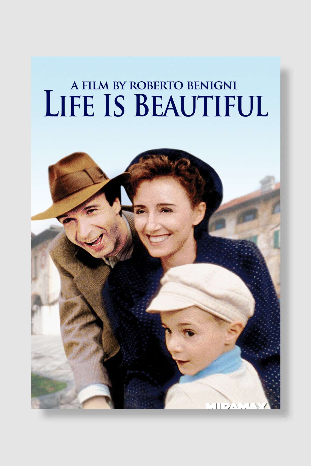 Hayat Güzeldir - La vita è bella Film Poster Çerçevesiz Yüksek Kalite Film Afiş Duvar Poster