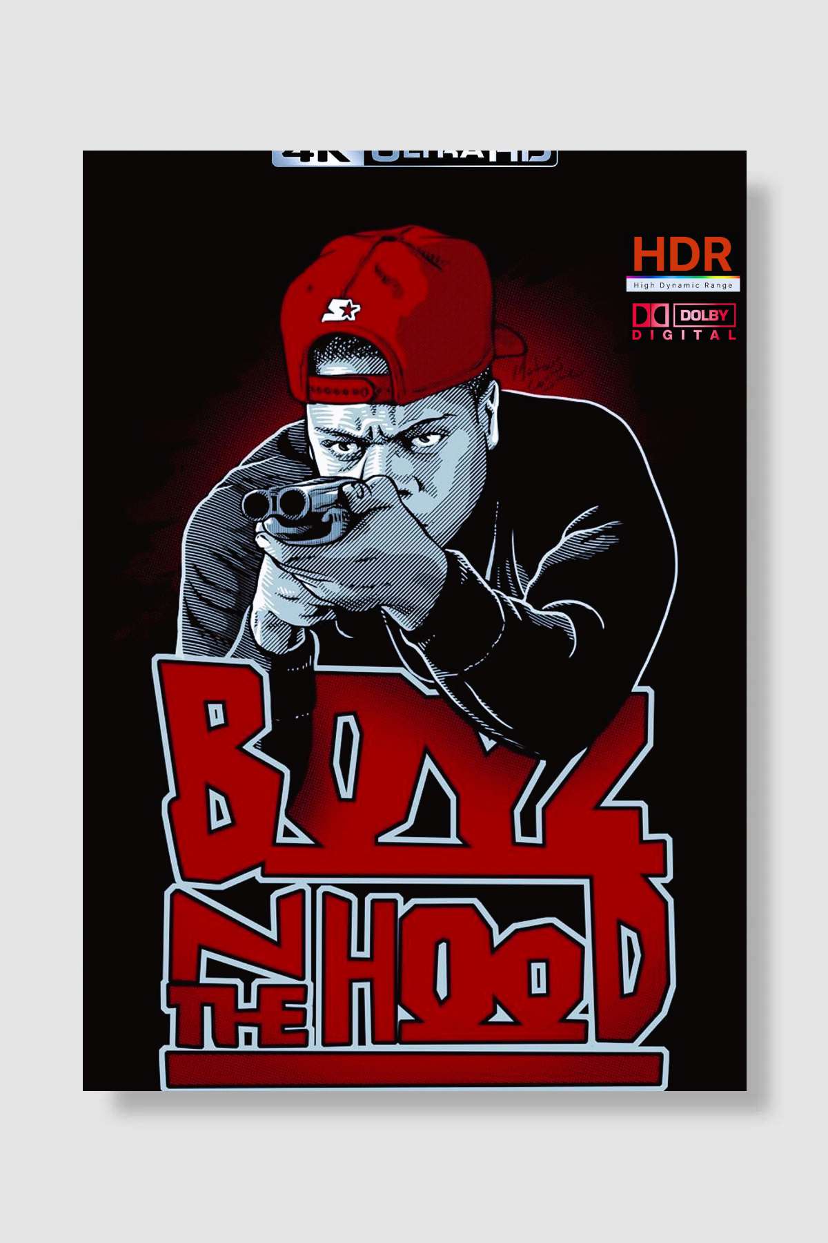 Artık Çocuk Değiller - Boyz n the Hood Film Poster Çerçevesiz Yüksek Kalite Film Afiş Duvar Poster