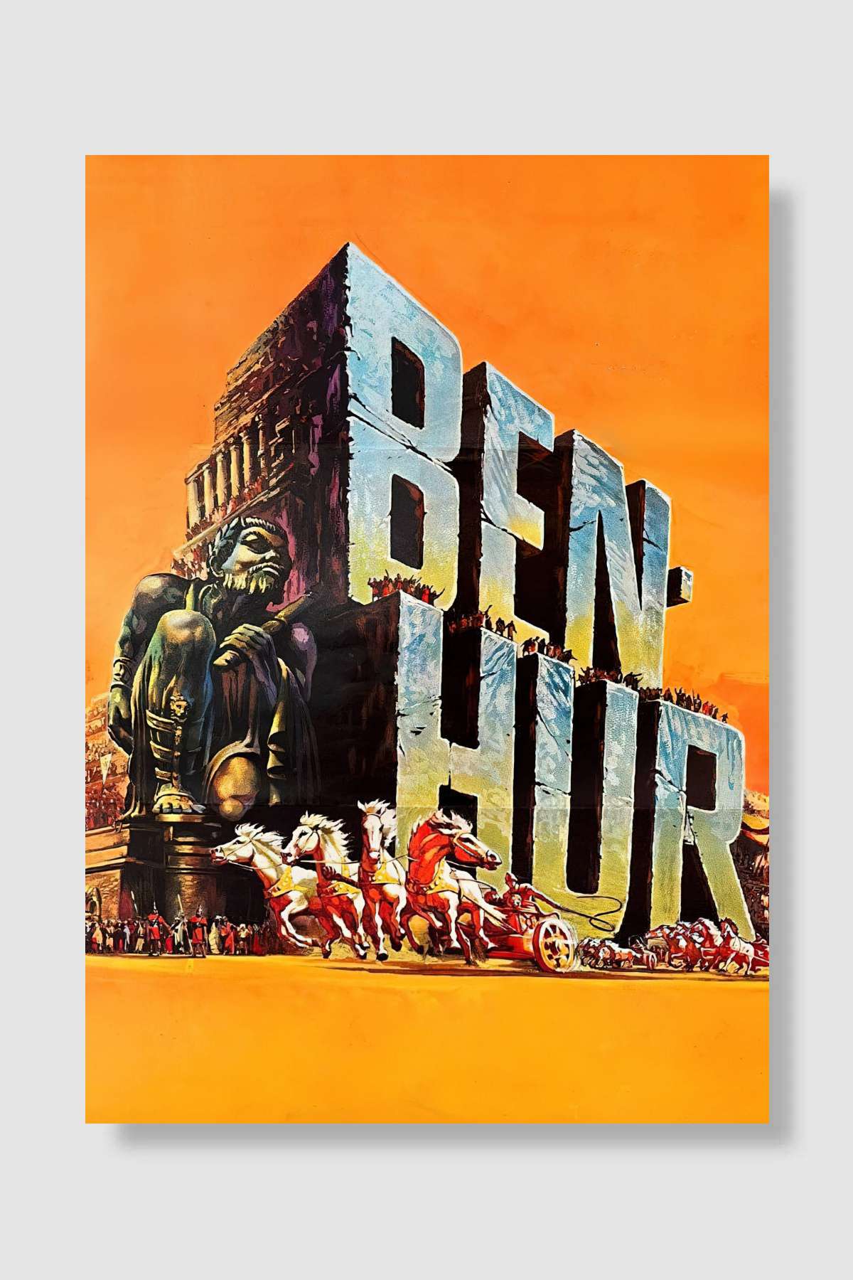 Ben Hur - Ben-Hur Film Poster Çerçevesiz Yüksek Kalite Film Afiş Duvar Poster