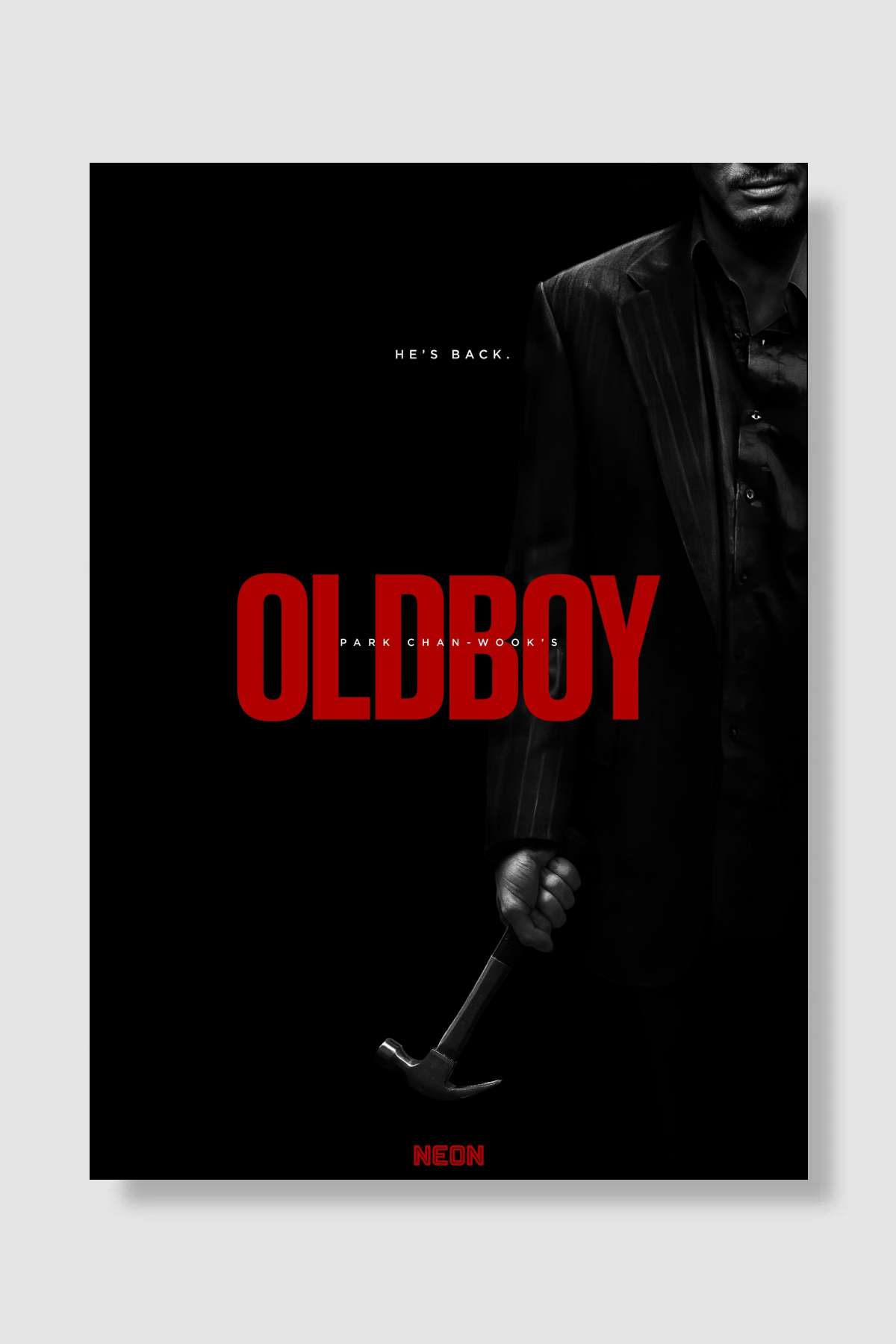 İhtiyar Delikanlı - 올드보이 Film Poster Çerçevesiz Yüksek Kalite Film Afiş Duvar Poster