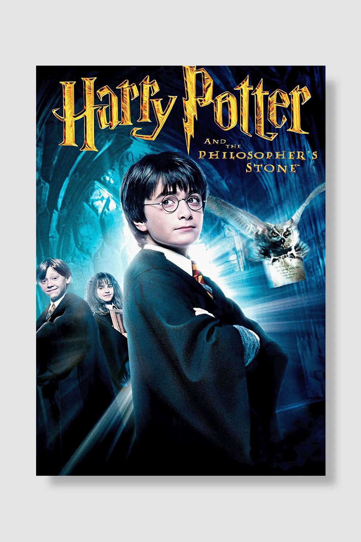 Harry Potter ve Felsefe Taşı - Harry Potter and the Philosopher's Stone Film Poster Çerçevesiz Yüksek Kalite Film Afiş Duvar Poster