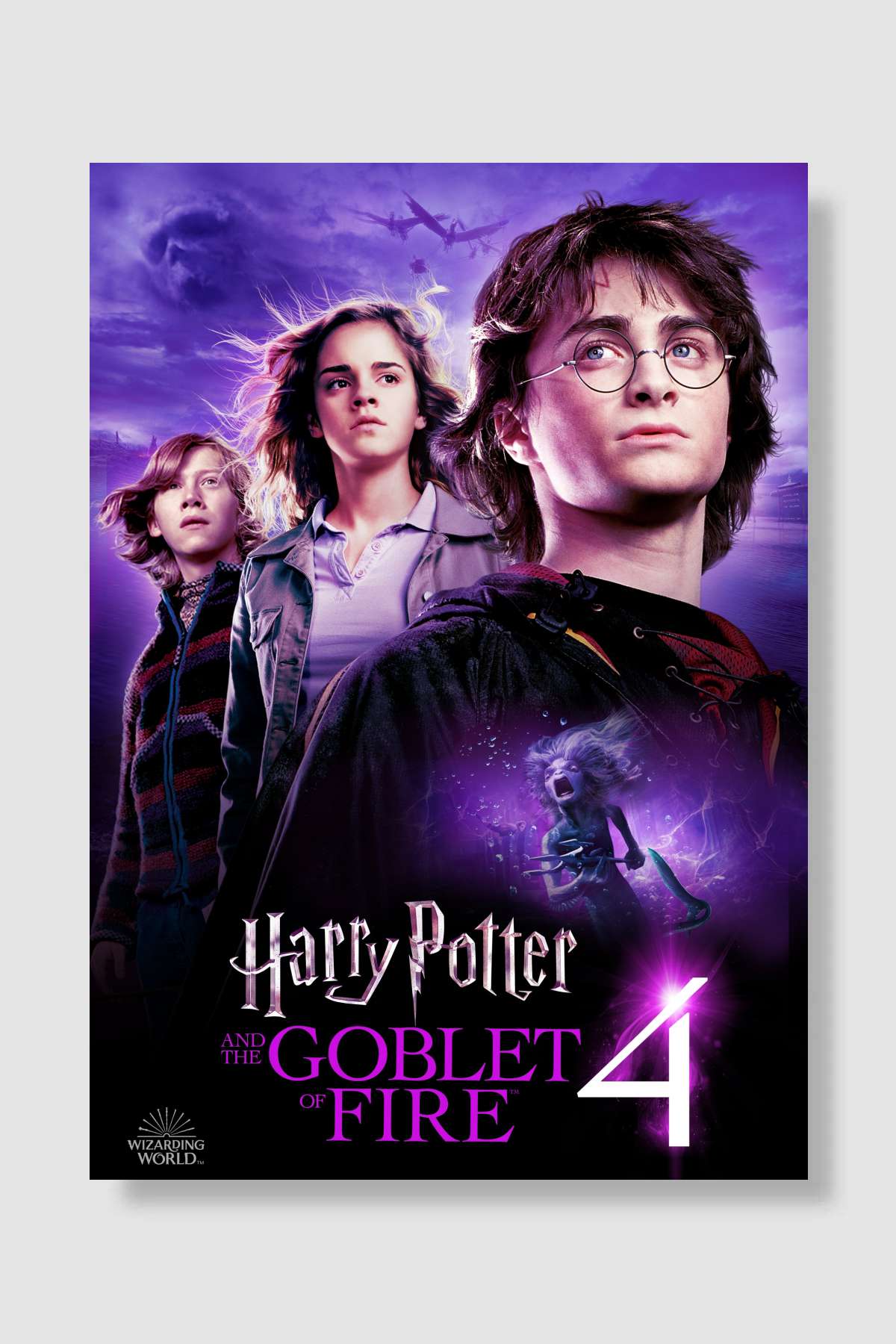 Harry Potter ve Ateş Kadehi - Harry Potter and the Goblet of Fire Film Poster Çerçevesiz Yüksek Kalite Film Afiş Duvar Poster