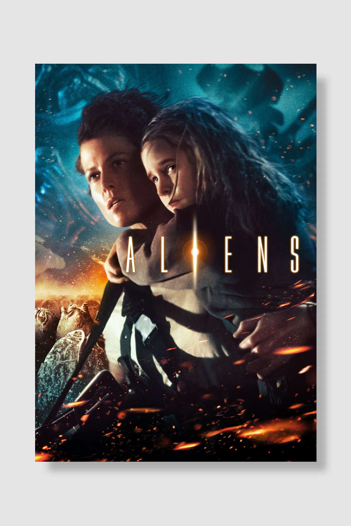 Yaratığın Dönüşü - Aliens Film Poster Çerçevesiz Yüksek Kalite Film Afiş Duvar Poster
