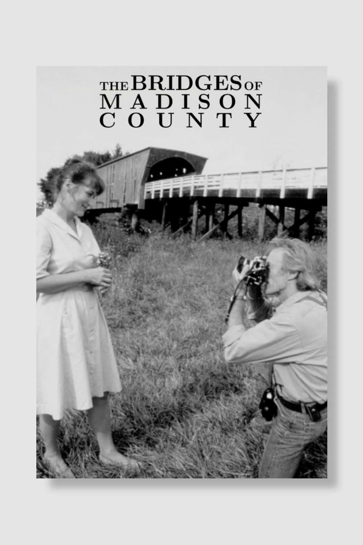Yasak İlişki - The Bridges of Madison County Film Poster Çerçevesiz Yüksek Kalite Film Afiş Duvar Poster