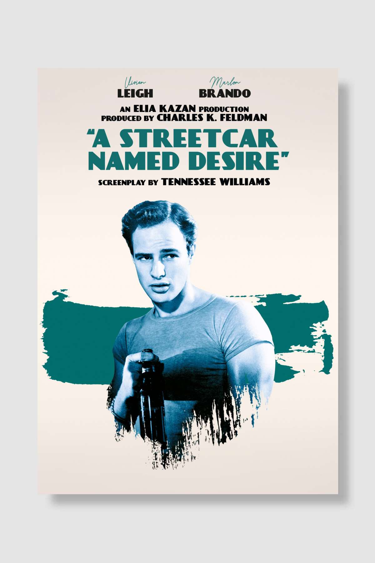 İhtiras Tramvayı - A Streetcar Named Desire Film Poster Çerçevesiz Yüksek Kalite Film Afiş Duvar Poster