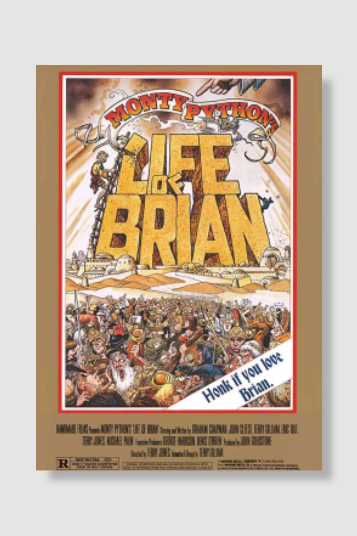 Monty Python ve Kutsal Kase - Monty Python and the Holy Grail Film Poster Çerçevesiz Yüksek Kalite Film Afiş Duvar Poster