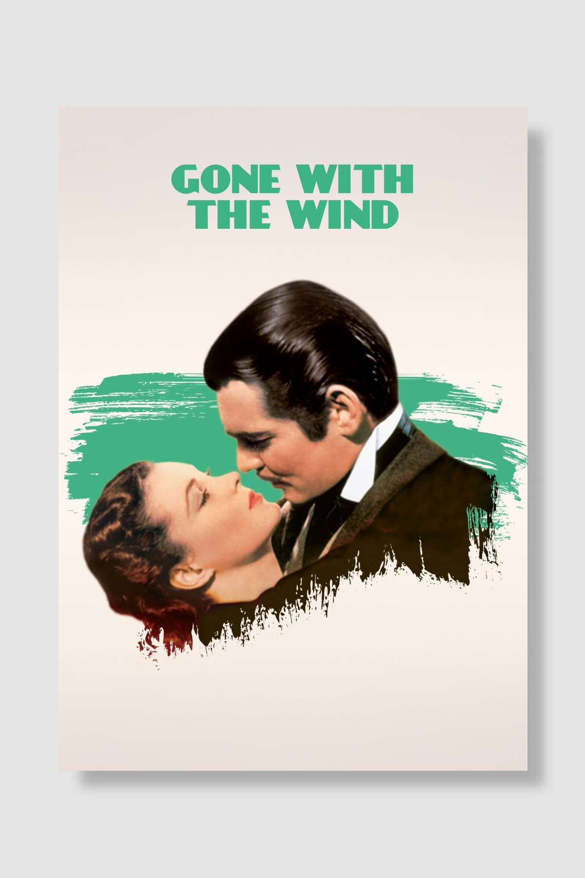 Rüzgar Gibi Geçti - Gone with the Wind Film Poster Çerçevesiz Yüksek Kalite Film Afiş Duvar Poster