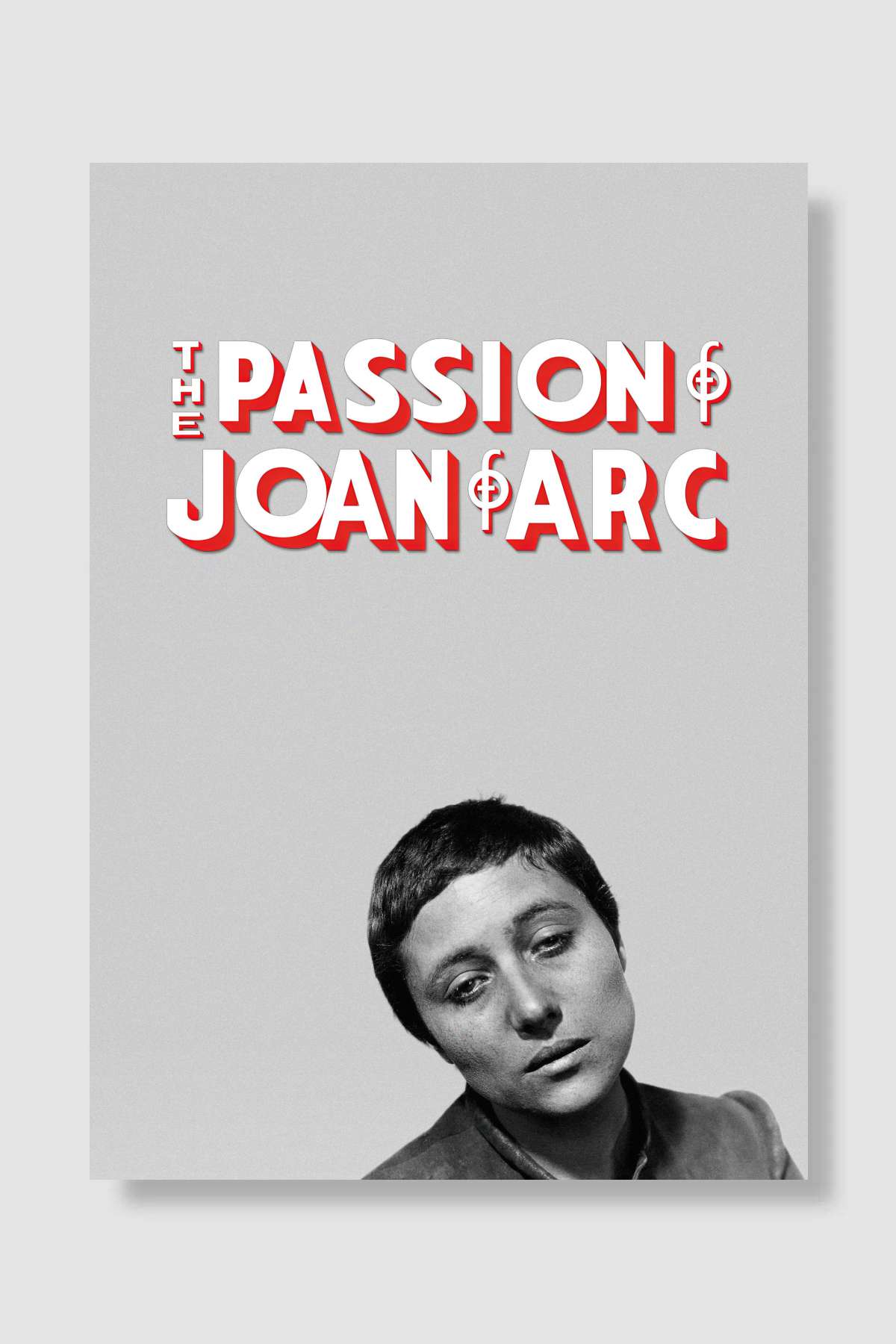 Jeanne d'Arc'ın Tutkusu - La Passion de Jeanne d'Arc Film Poster Çerçevesiz Yüksek Kalite Film Afiş Duvar Poster