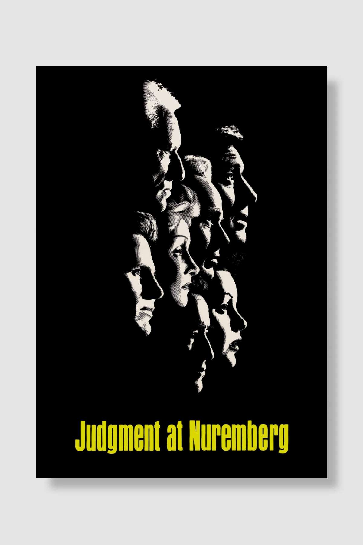 Nuremberg Duruşması - Judgment at Nuremberg Film Poster Çerçevesiz Yüksek Kalite Film Afiş Duvar Poster
