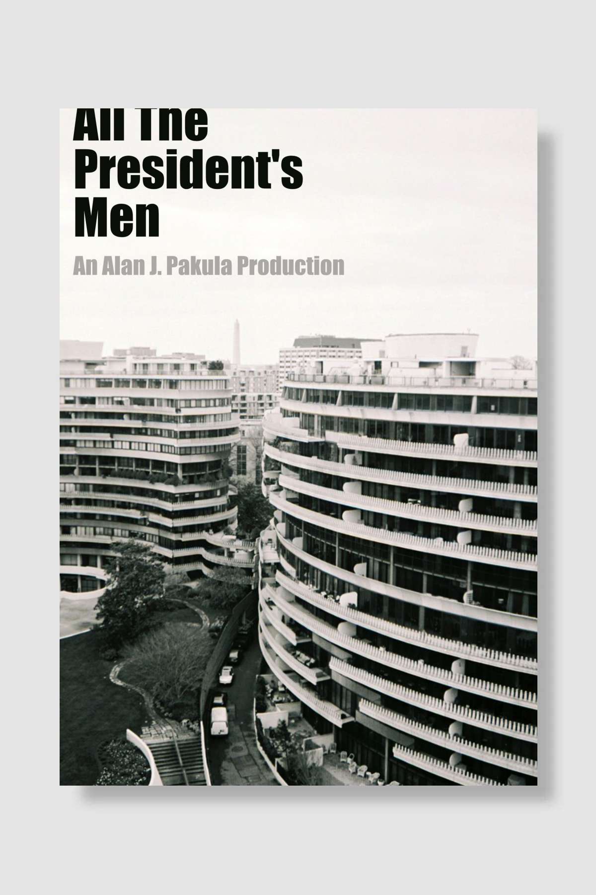 Başkanın Bütün Adamları - All the President's Men Film Poster Çerçevesiz Yüksek Kalite Film Afiş Duvar Poster