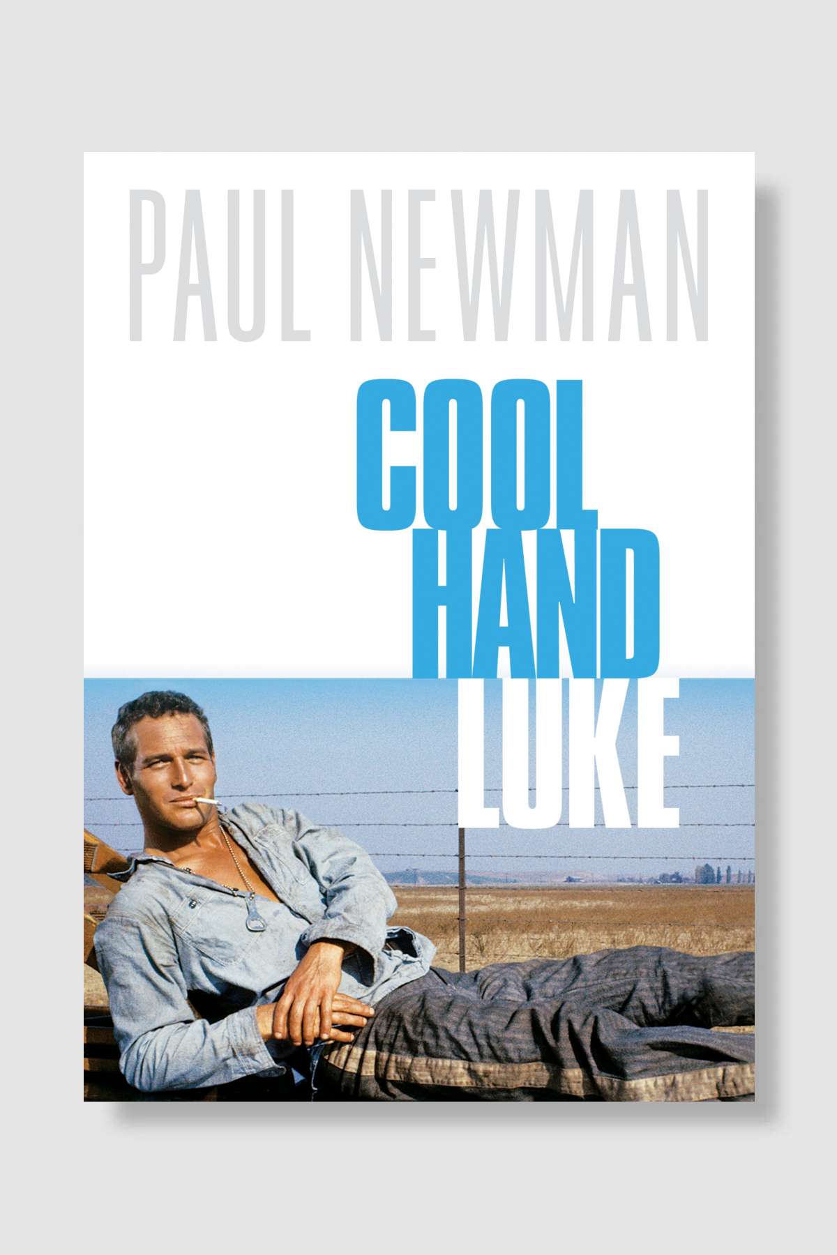 Parmaklıklar Arasında - Cool Hand Luke Film Poster Çerçevesiz Yüksek Kalite Film Afiş Duvar Poster
