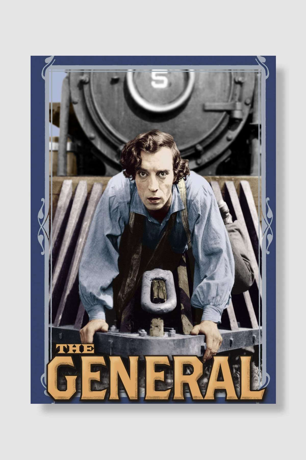 General - The General Film Poster Çerçevesiz Yüksek Kalite Film Afiş Duvar Poster