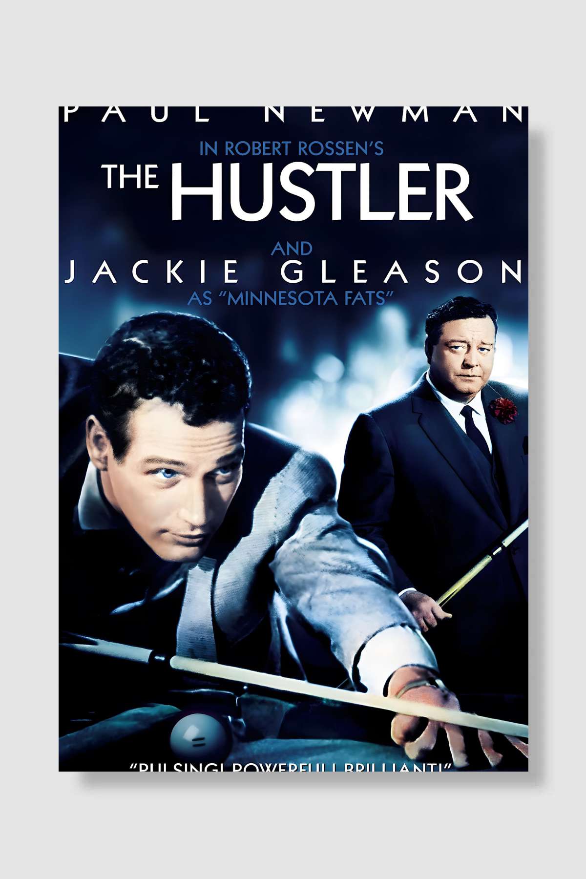 Bilardocu - The Hustler Film Poster Çerçevesiz Yüksek Kalite Film Afiş Duvar Poster