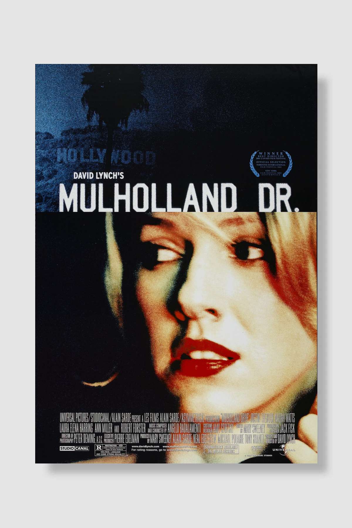 Mulholland Çıkmazı - Mulholland Drive Film Poster Çerçevesiz Yüksek Kalite Film Afiş Duvar Poster