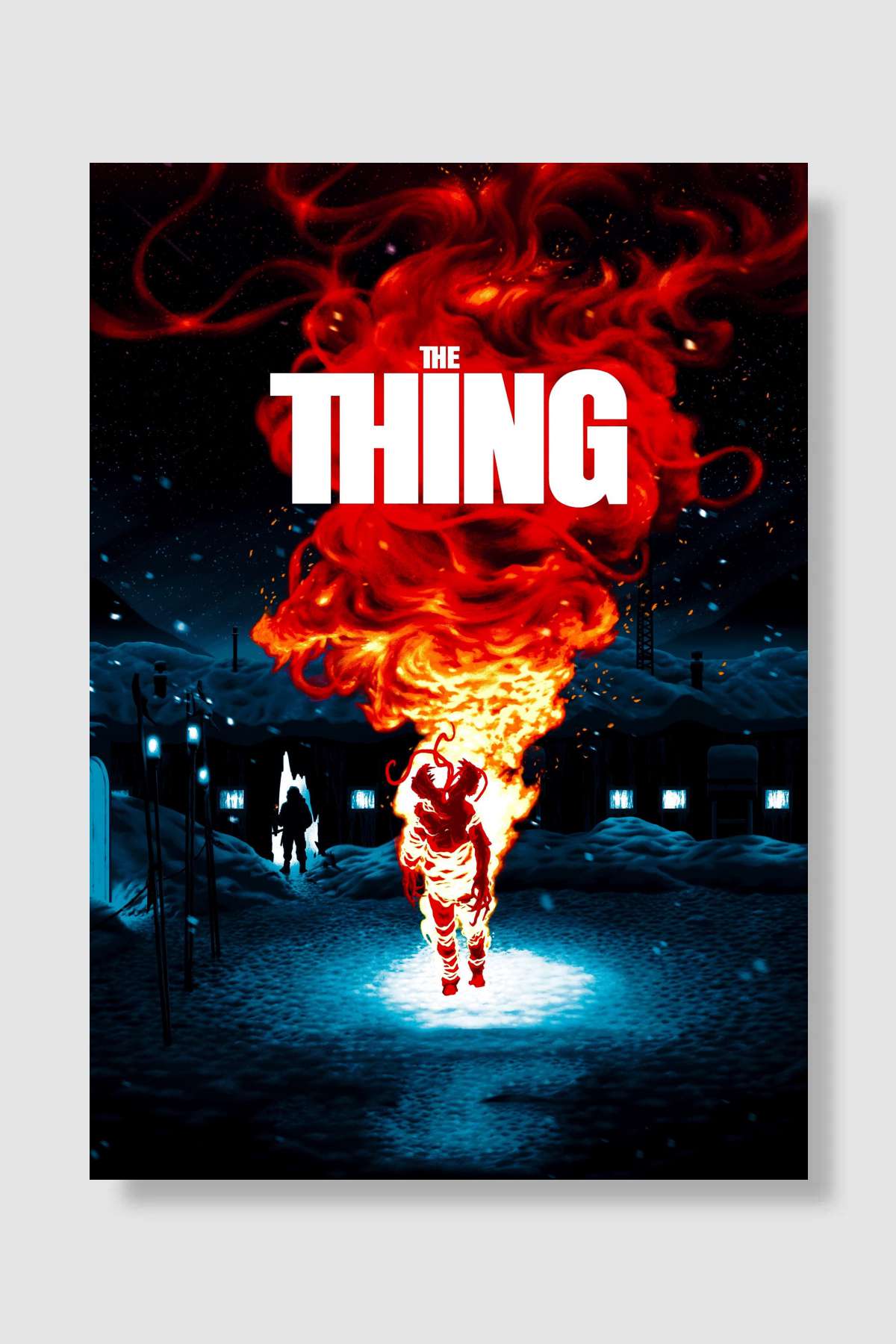 Şey - The Thing Film Poster Çerçevesiz Yüksek Kalite Film Afiş Duvar Poster
