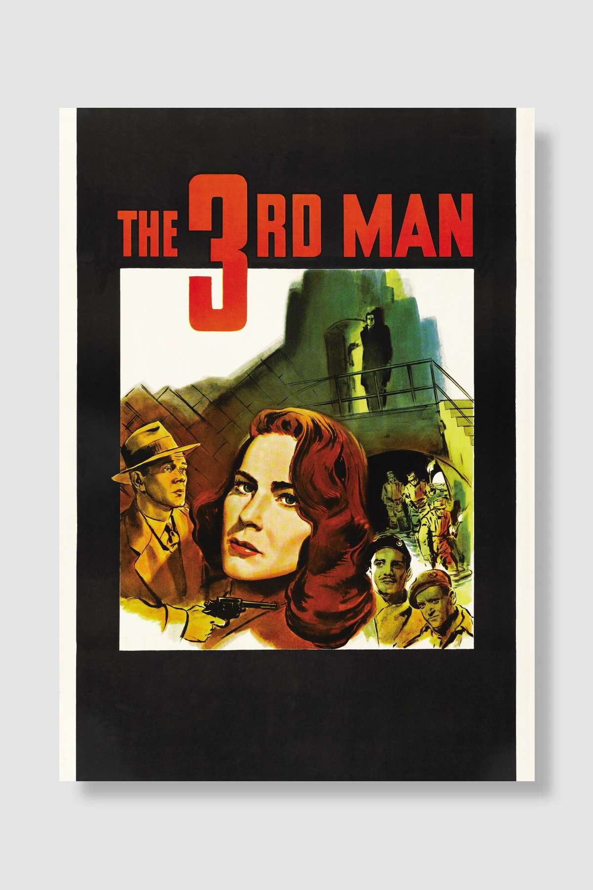 Üçüncü Adam - The Third Man Film Poster Çerçevesiz Yüksek Kalite Film Afiş Duvar Poster