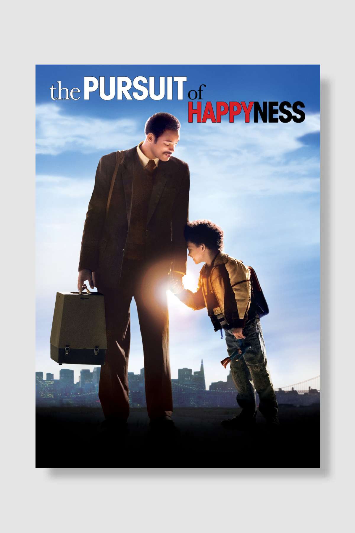 Umudunu Kaybetme - The Pursuit of Happyness Film Poster Çerçevesiz Yüksek Kalite Film Afiş Duvar Poster - En İyi Fiyatlarla