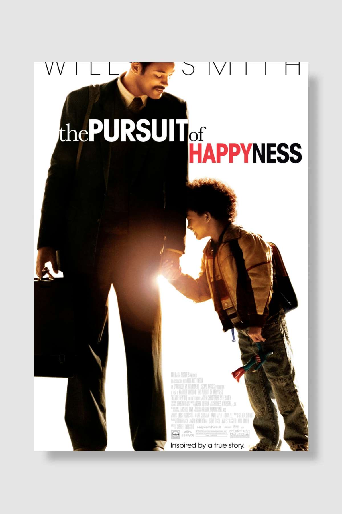 Umudunu Kaybetme - The Pursuit of Happyness Film Poster Çerçevesiz Yüksek Kalite Film Afiş Duvar Poster