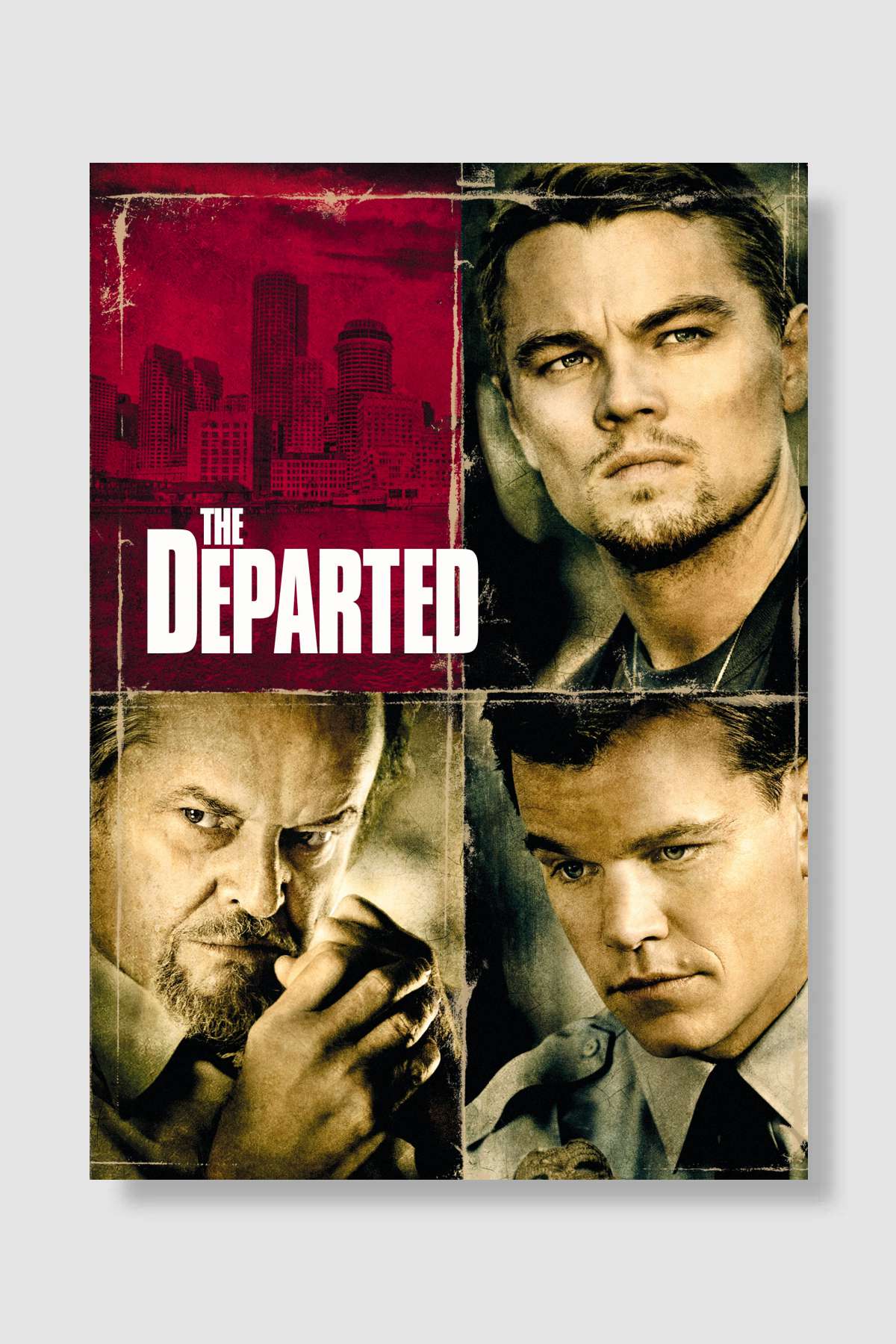 Köstebek - The Departed Film Poster Çerçevesiz Yüksek Kalite Film Afiş Duvar Poster