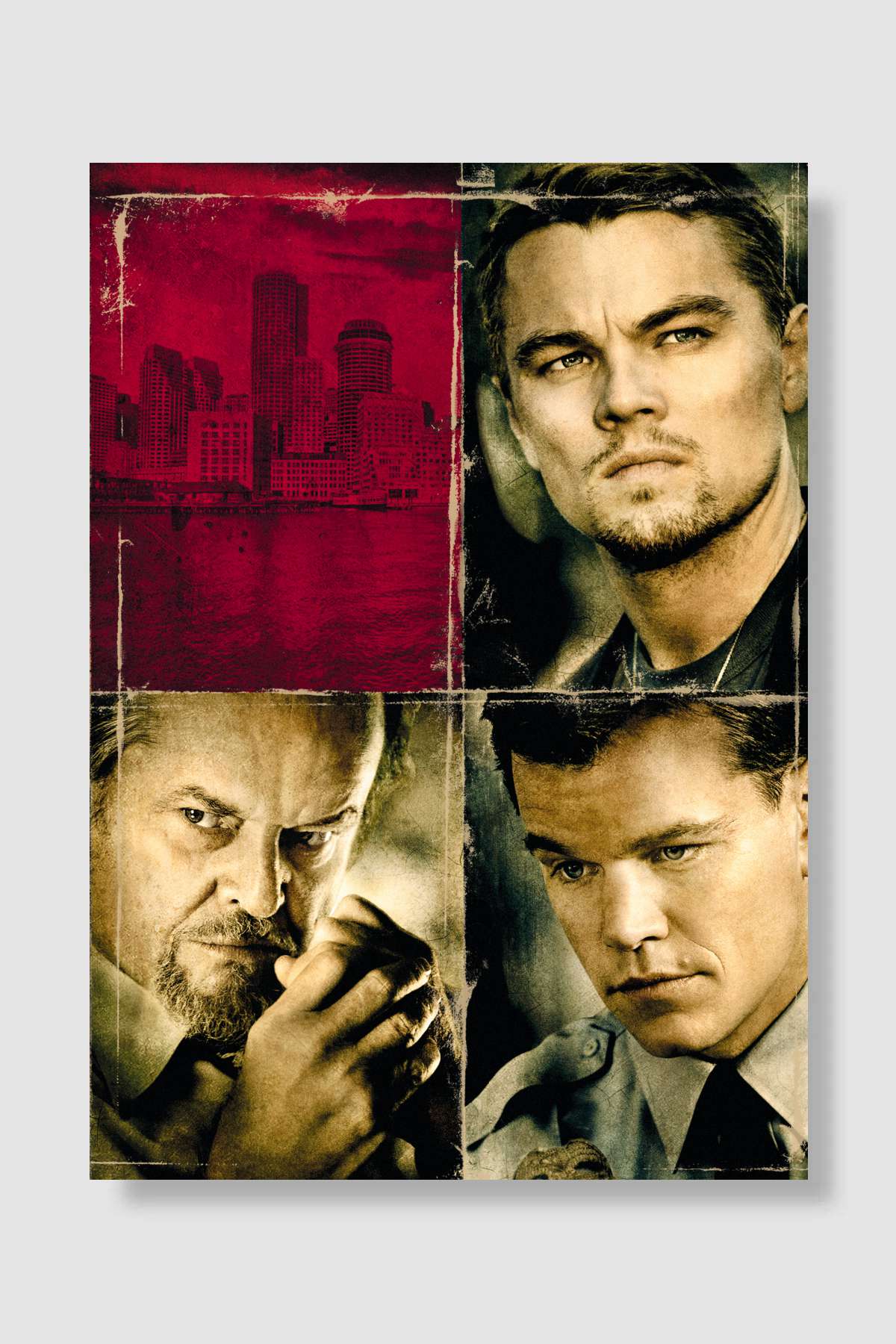Köstebek - The Departed Film Poster Çerçevesiz Yüksek Kalite Film Afiş Duvar Poster