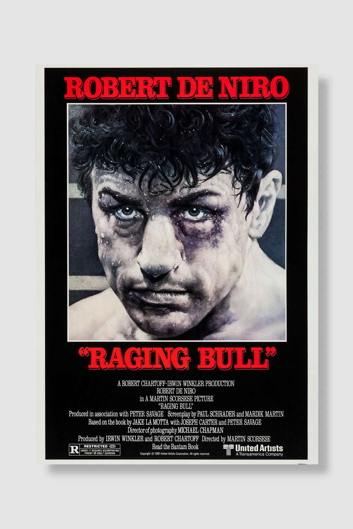 Kızgın Boğa - Raging Bull Film Poster Çerçevesiz Yüksek Kalite Film Afiş Duvar Poster