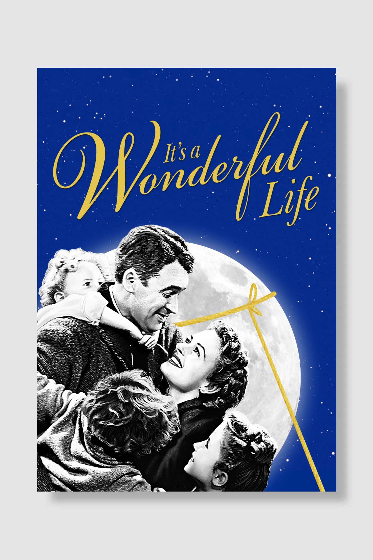Şahane Hayat - It's a Wonderful Life Film Poster Çerçevesiz Yüksek Kalite Film Afiş Duvar Poster