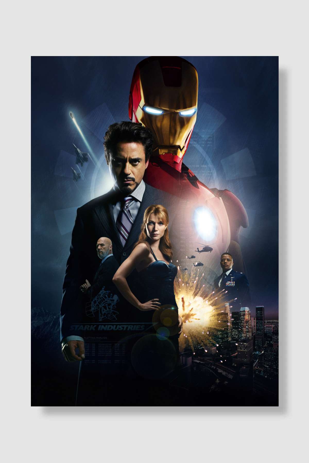 Iron Man Film Poster Çerçevesiz Yüksek Kalite Film Afiş Duvar Poster