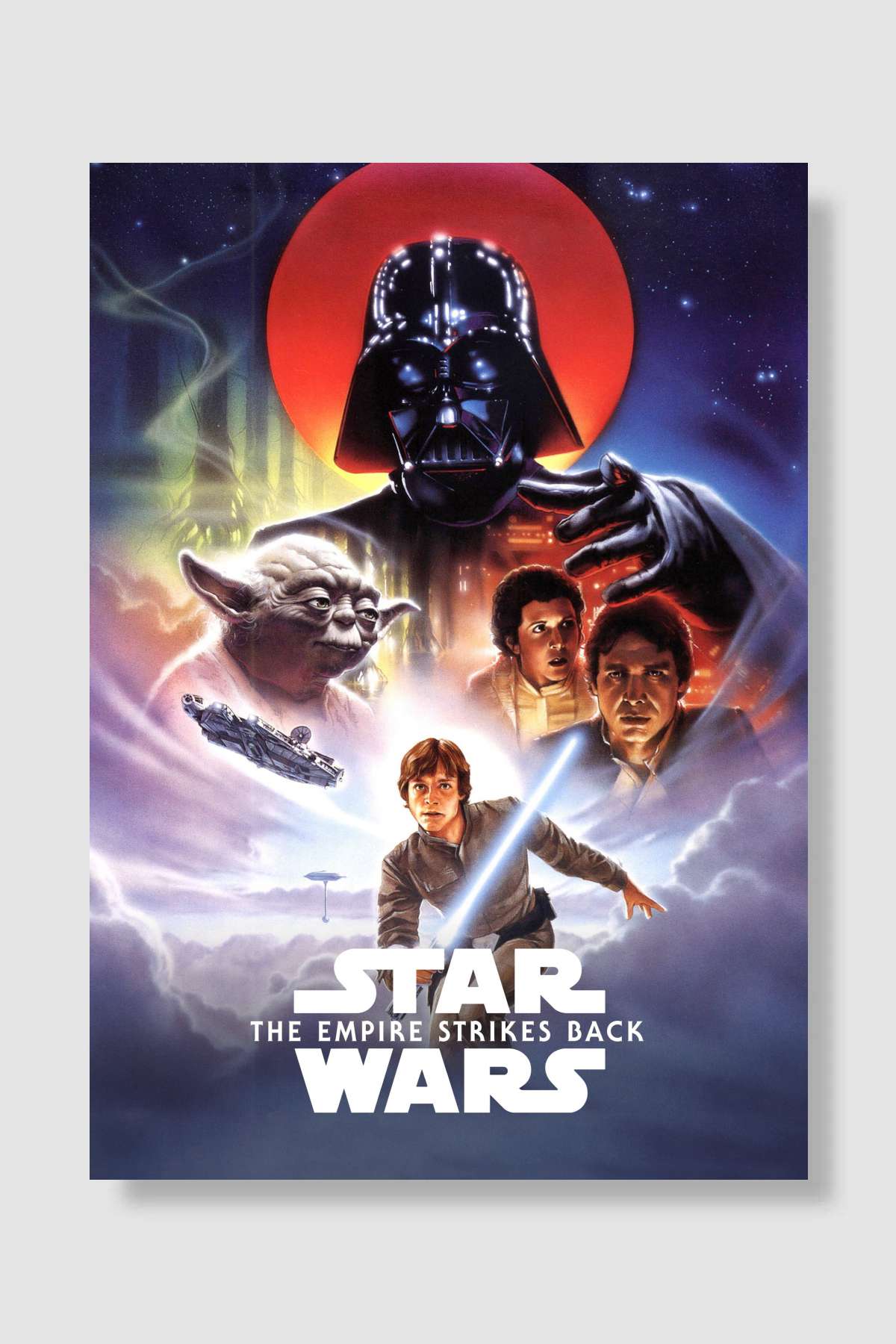 Yıldız Savaşları: İmparator'un Dönüşü - The Empire Strikes Back Film Poster Çerçevesiz Yüksek Kalite Film Afiş Duvar Poster