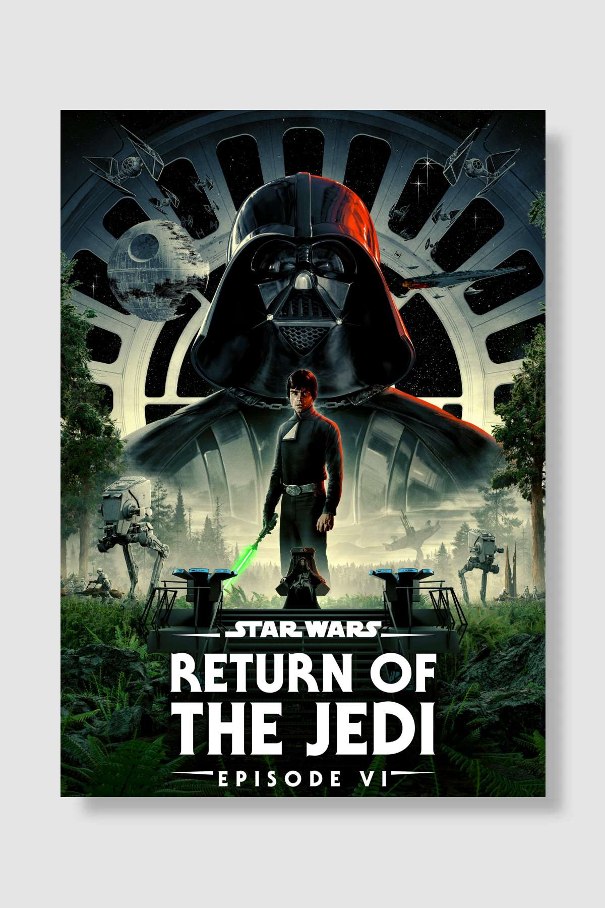 Yıldız Savaşları: Jedi'nin Dönüşü - Return of the Jedi Film Poster Çerçevesiz Yüksek Kalite Film Afiş Duvar Poster