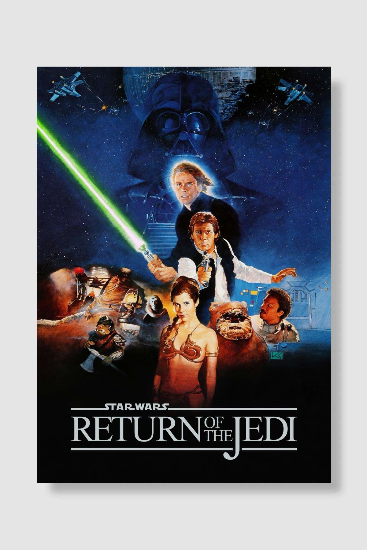 Yıldız Savaşları: Jedi'nin Dönüşü - Return of the Jedi Film Poster Çerçevesiz Yüksek Kalite Film Afiş Duvar Poster