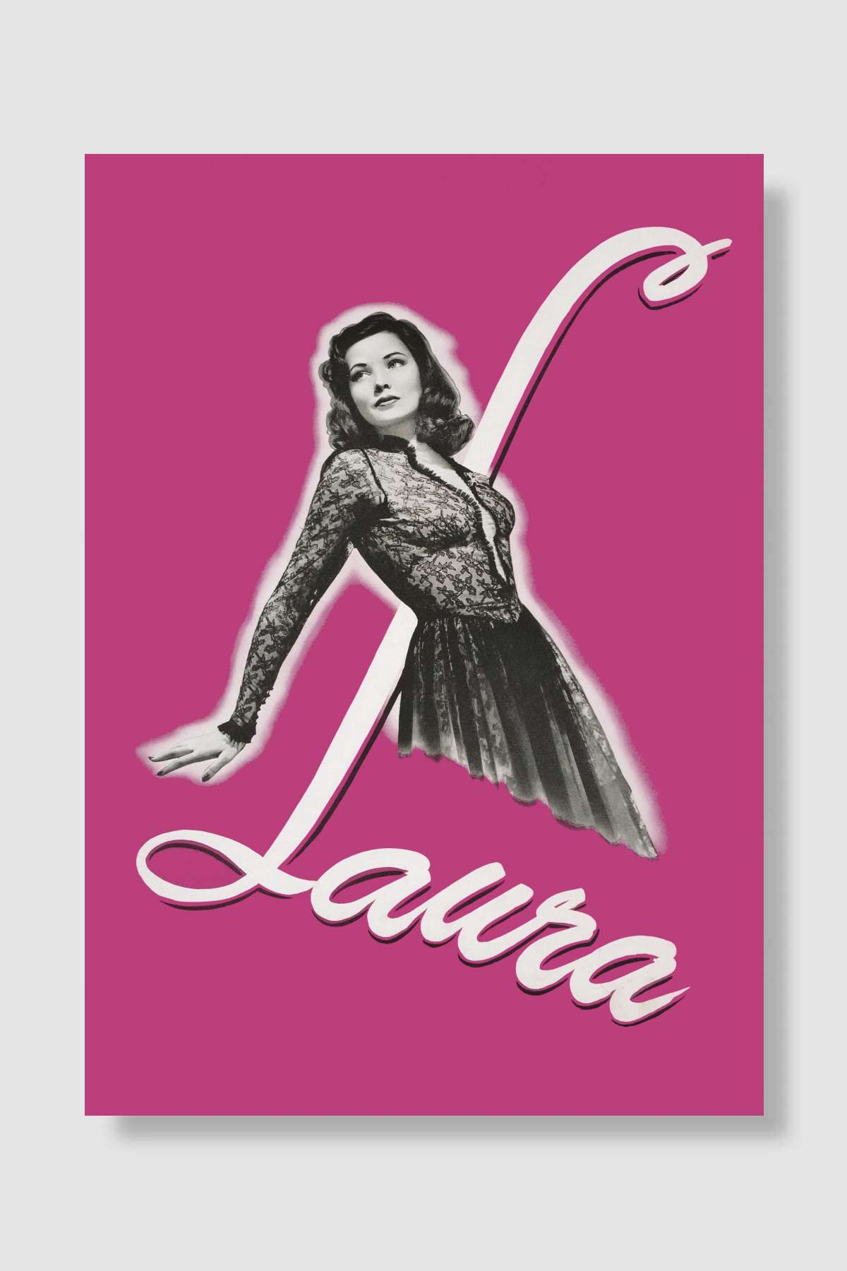 Kanlı Gölge - Laura Film Poster Çerçevesiz Yüksek Kalite Film Afiş Duvar Poster