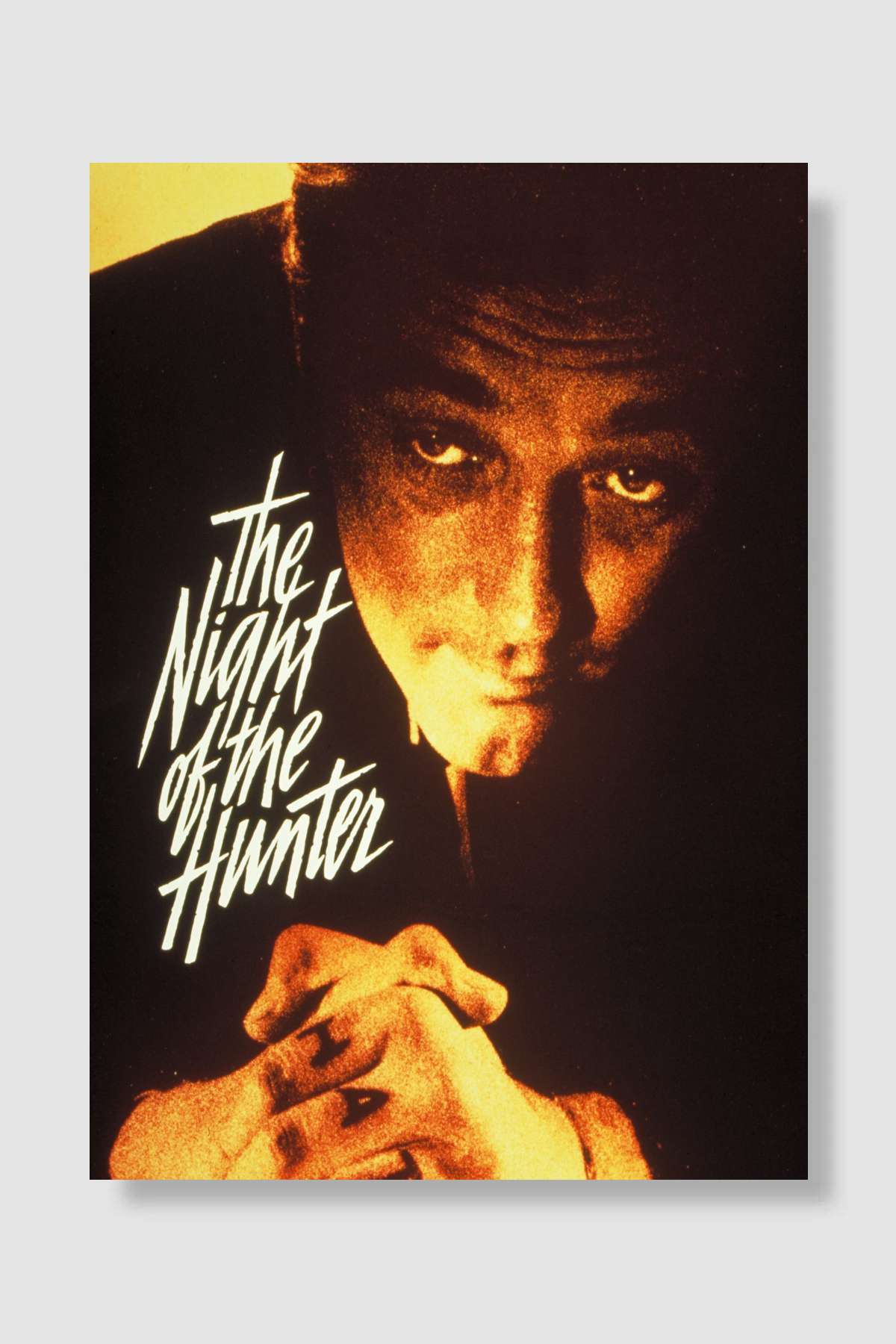 Caniler Avcısı - The Night of the Hunter Film Poster Çerçevesiz Yüksek Kalite Film Afiş Duvar Poster