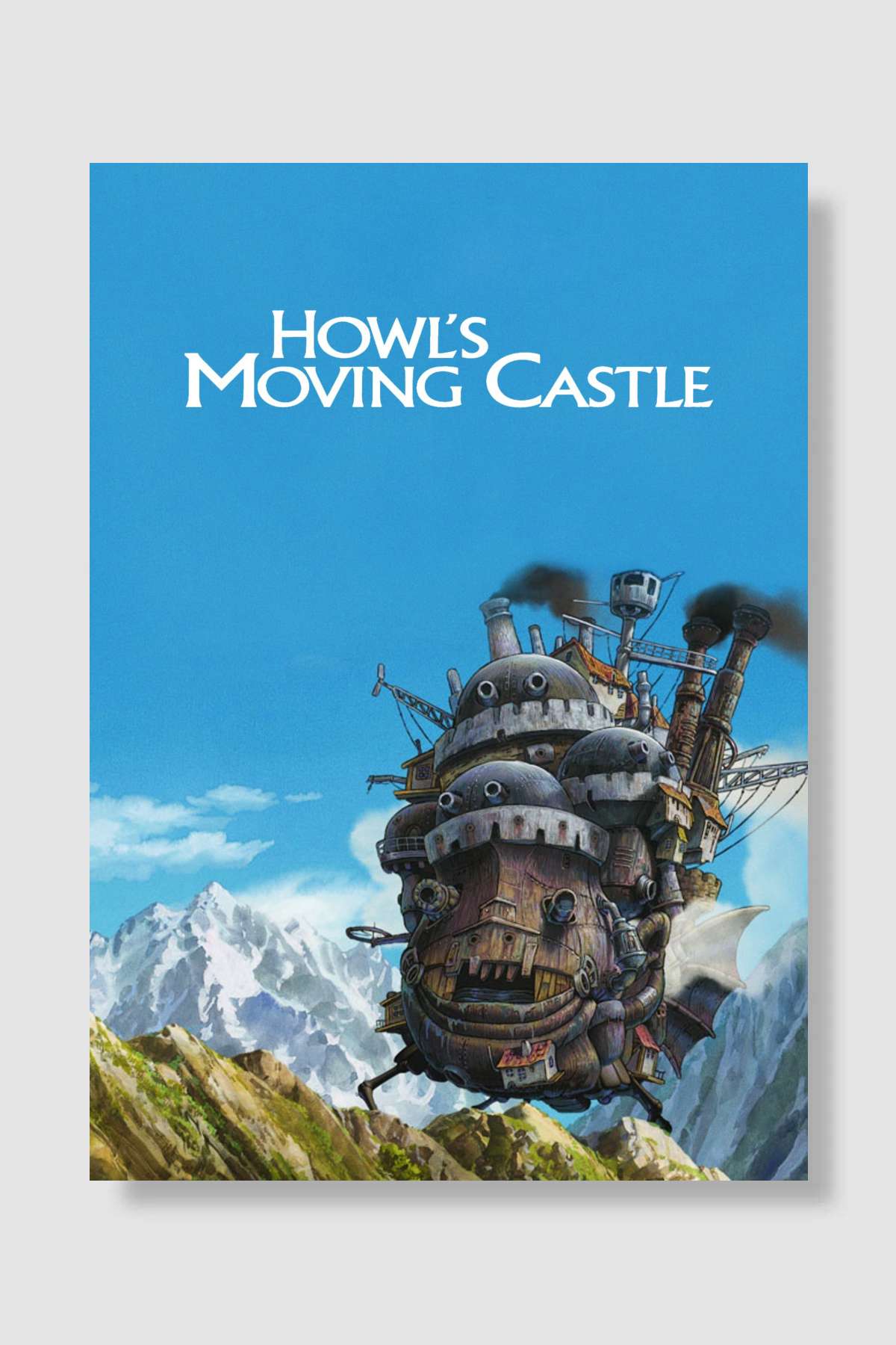 Yürüyen Şato - ハウルの動く城 Film Poster Çerçevesiz Yüksek Kalite Film Afiş Duvar Poster