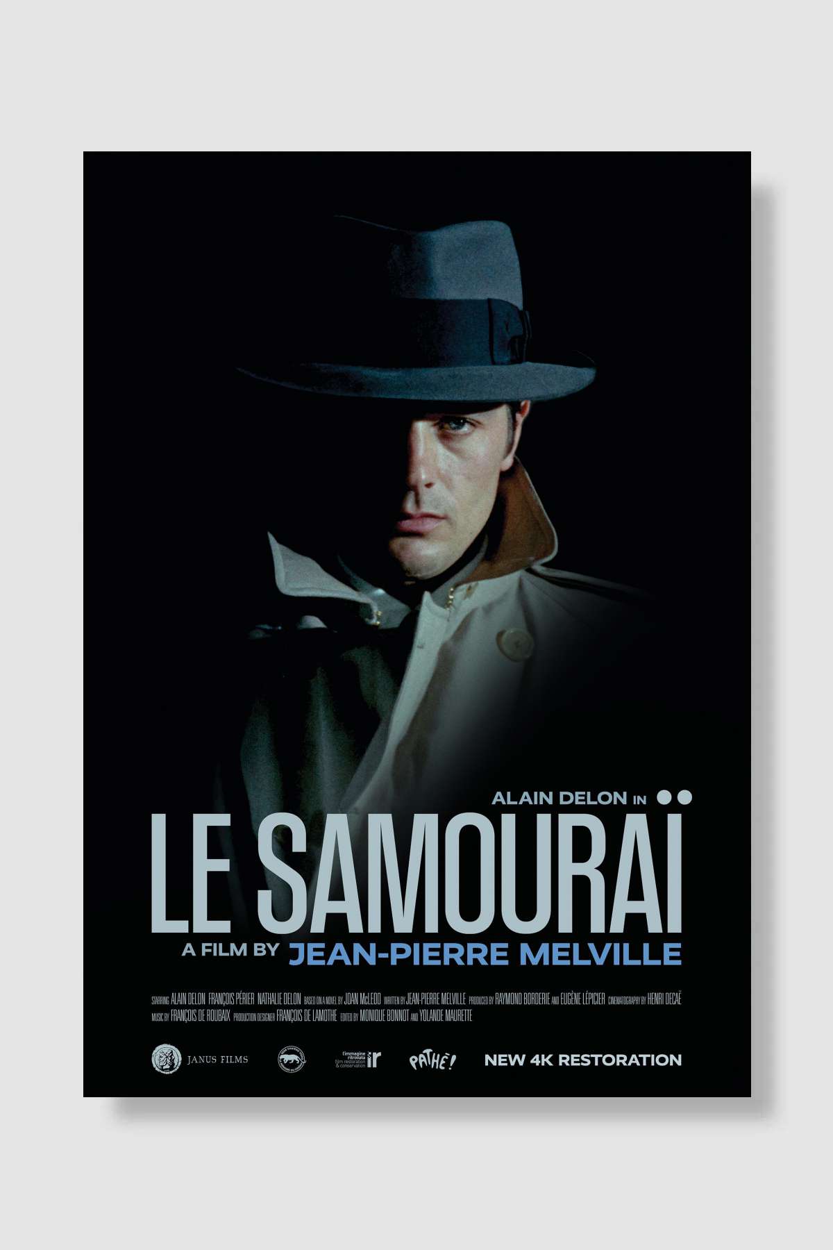 Kiralık Katil - Le Samouraï Film Poster Çerçevesiz Yüksek Kalite Film Afiş Duvar Poster