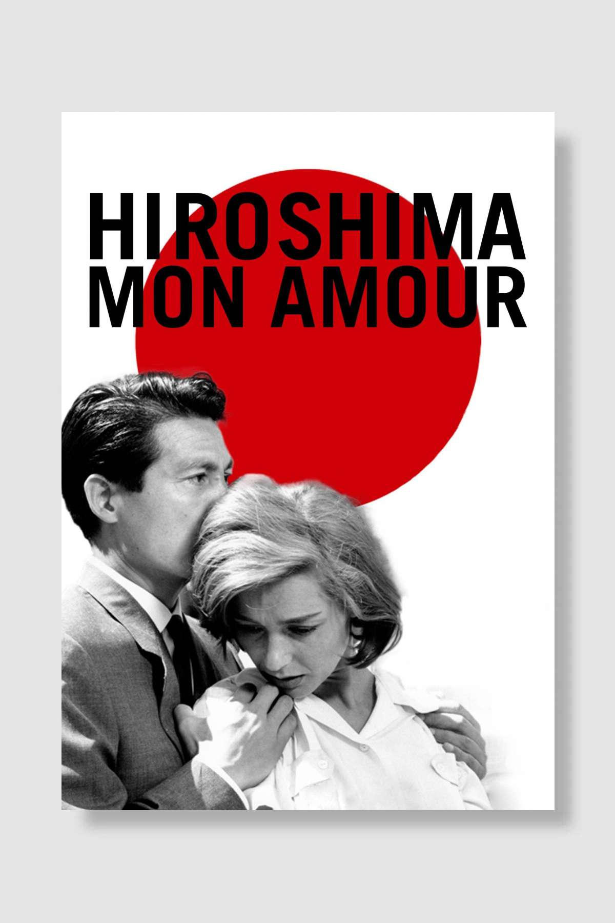 Hiroşima Sevgilim - Hiroshima mon amour Film Poster Çerçevesiz Yüksek Kalite Film Afiş Duvar Poster - En İyi Fiyatlarla
