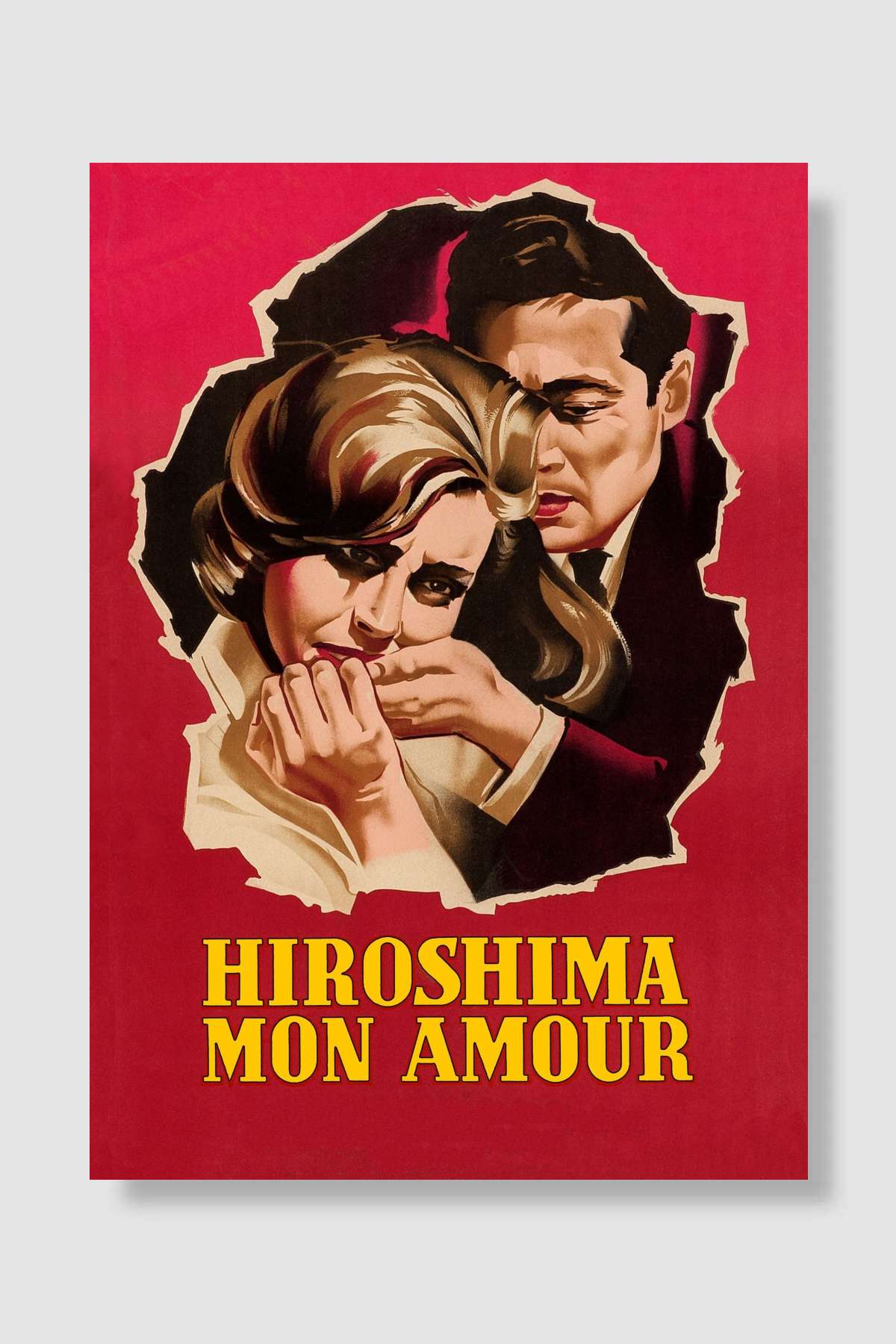 Hiroşima Sevgilim - Hiroshima mon amour Film Poster Çerçevesiz Yüksek Kalite Film Afiş Duvar Poster