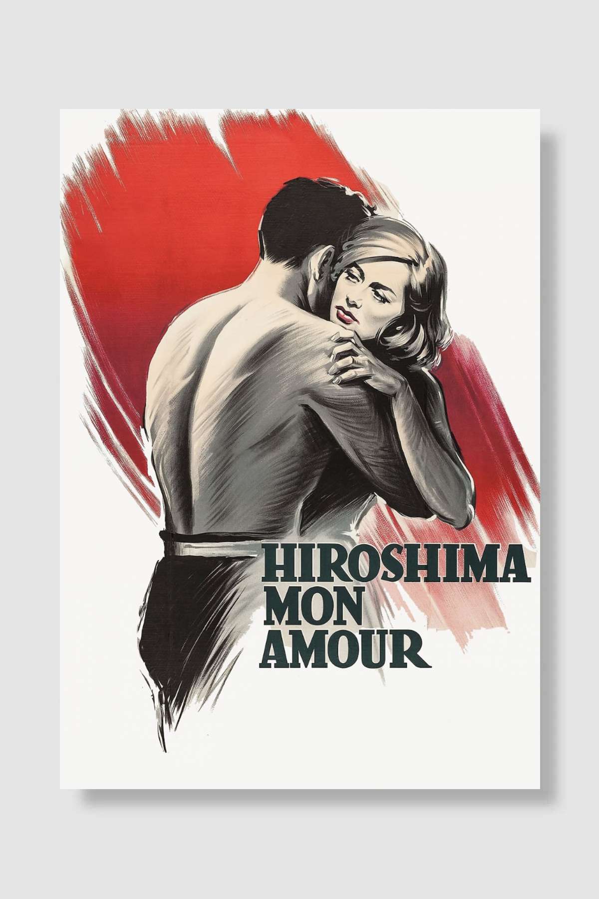 Hiroşima Sevgilim - Hiroshima mon amour Film Poster Çerçevesiz Yüksek Kalite Film Afiş Duvar Poster