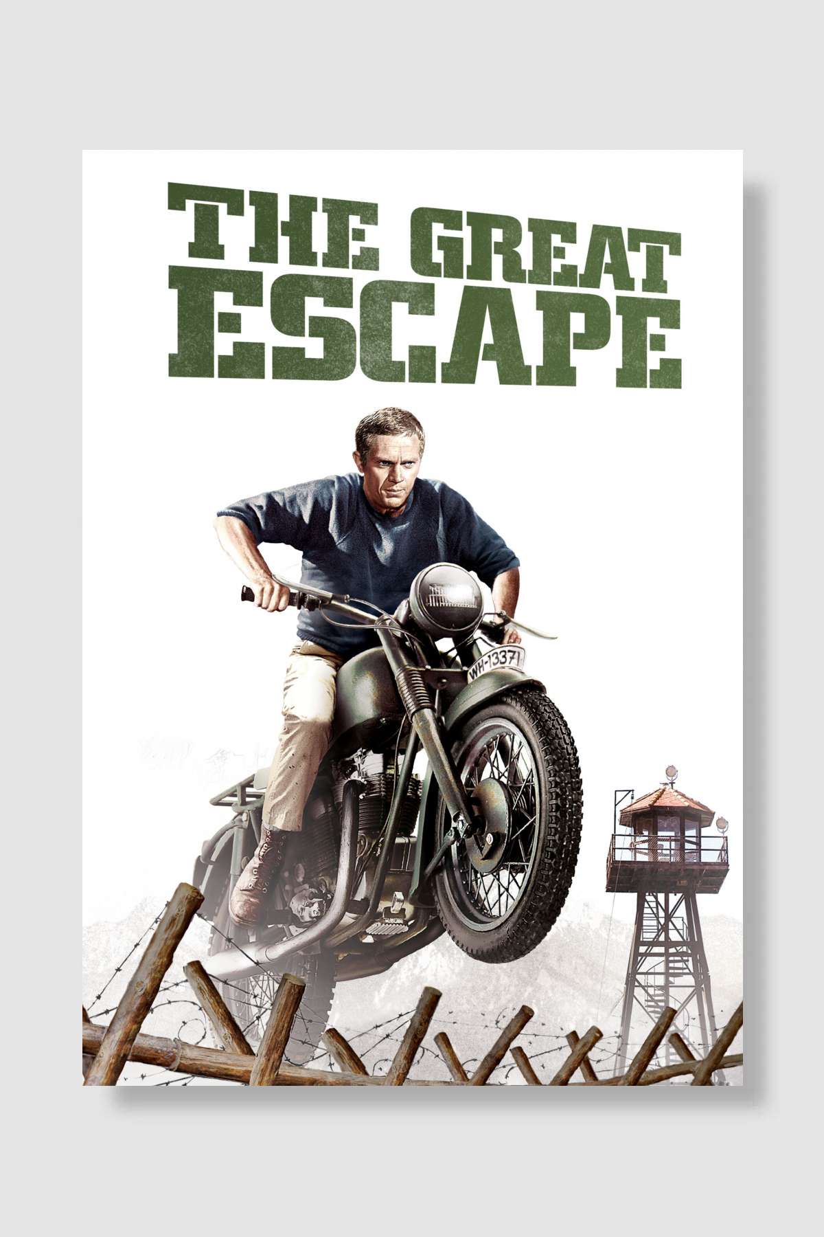 Büyük Firar - The Great Escape Film Poster Çerçevesiz Yüksek Kalite Film Afiş Duvar Poster - En İyi Fiyatlarla
